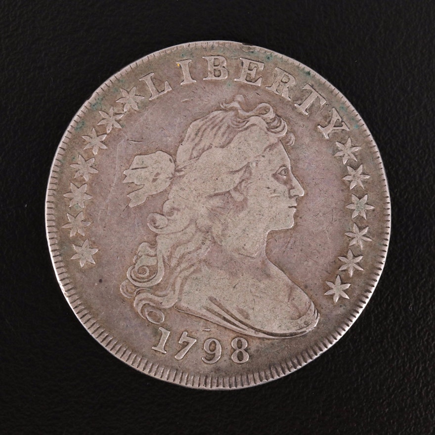 1798 Draped Bust Heraldic Eagle Silver Dollar
