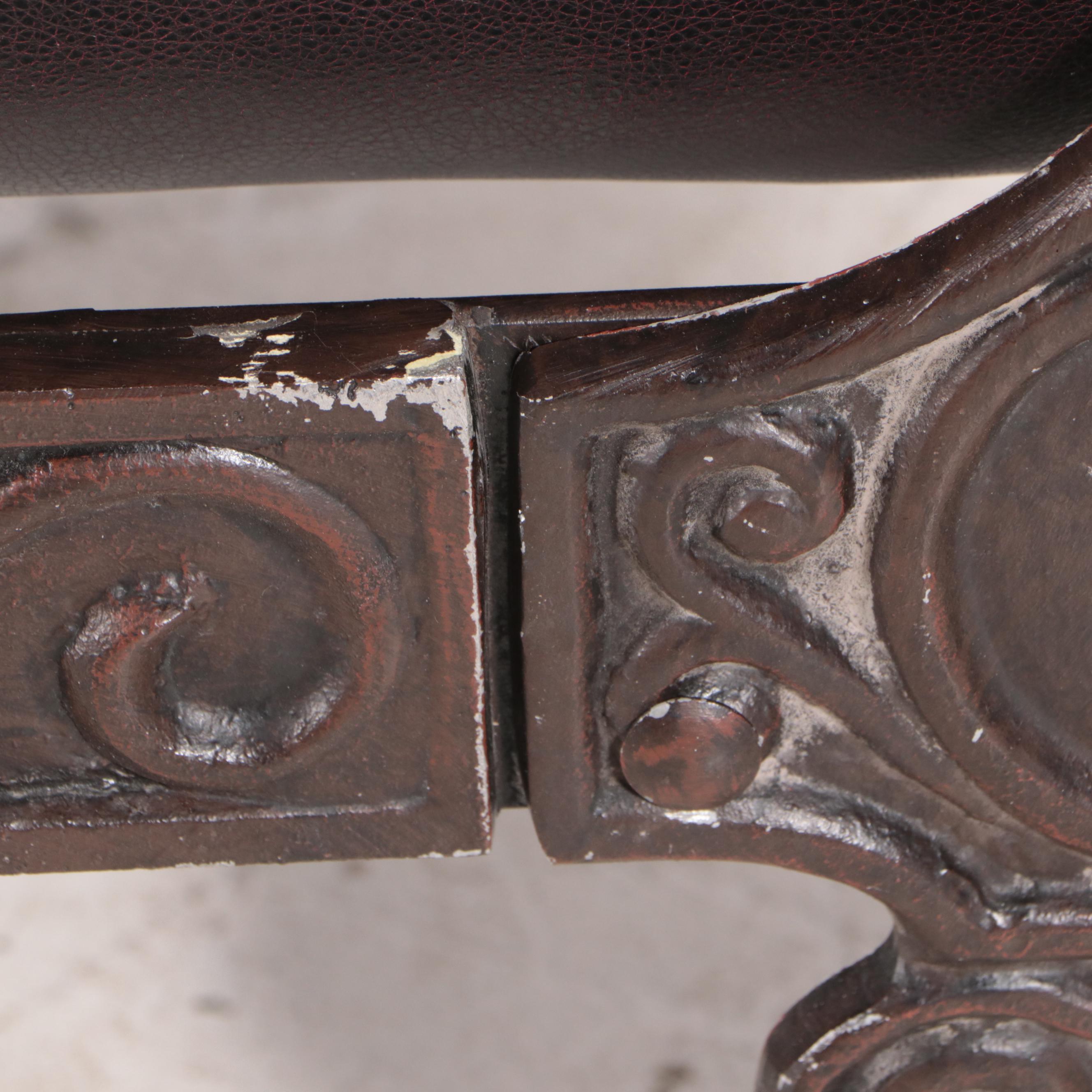 Thomasville Ernest Hemingway "Corrida" Cast Aluminum and Leather Sleigh Day Bed