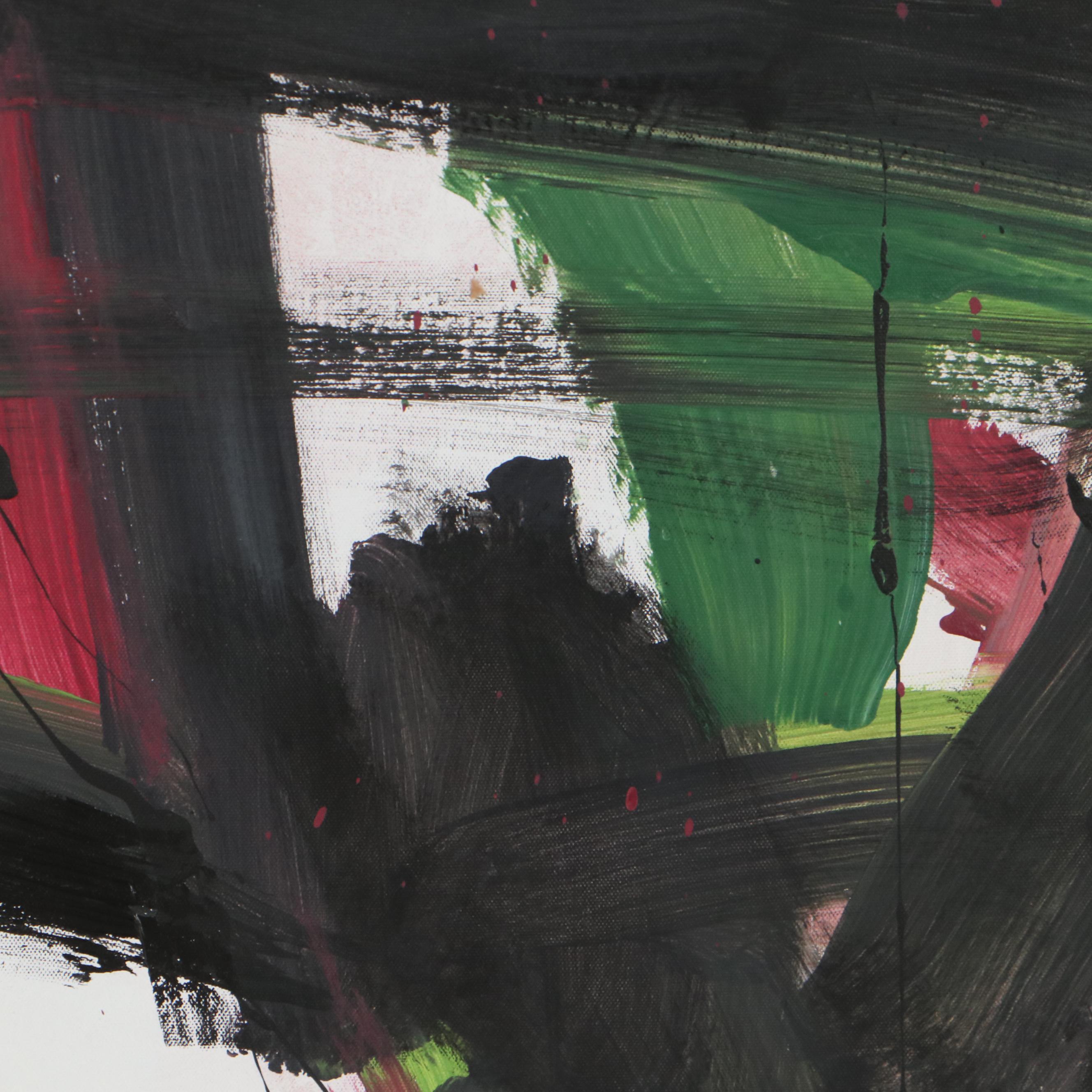 Robbie Kemper Abstract Acrylic Painting "Blendy Wash Angles"