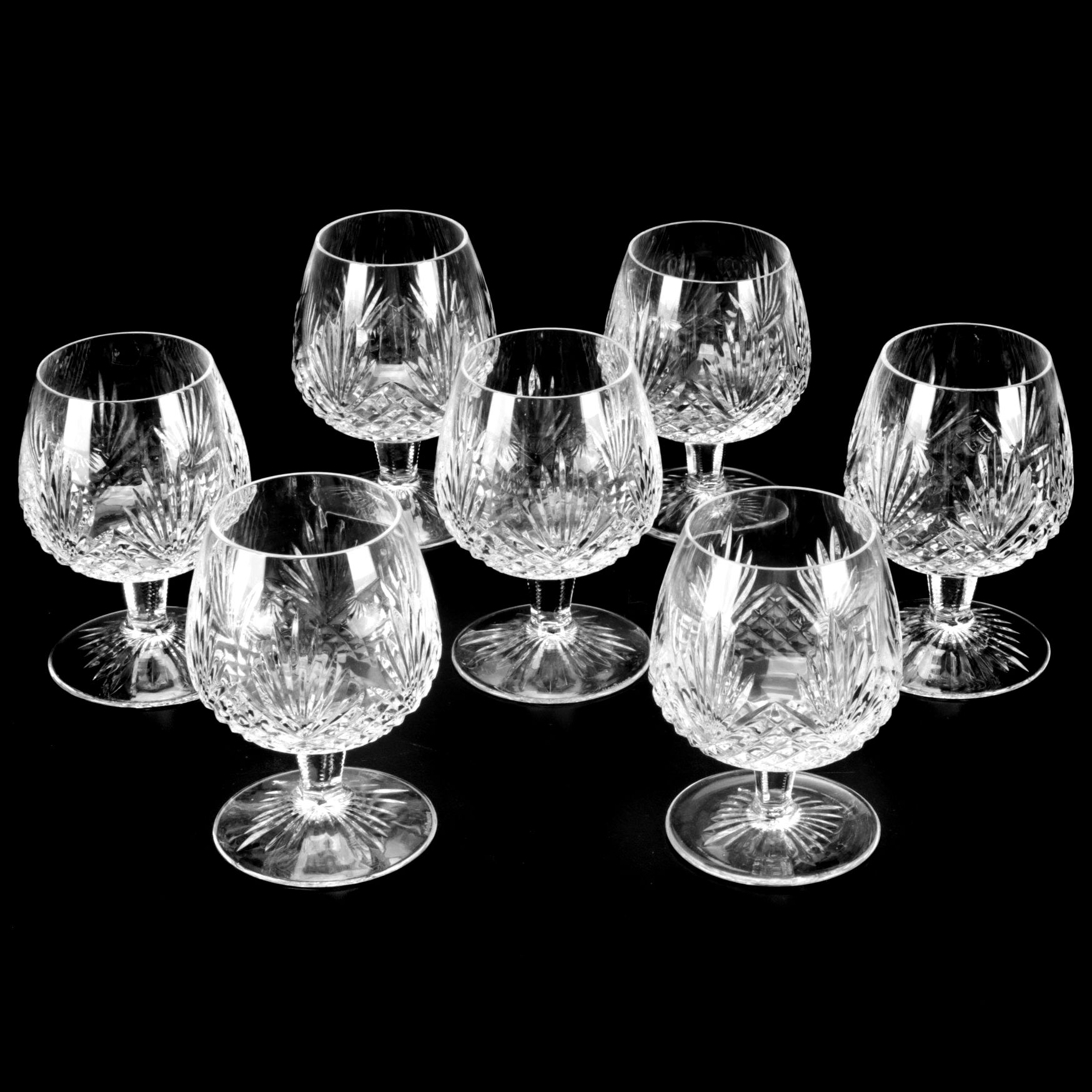 Wedgwood "Majesty" Crystal Brandy Snifters, Late 20th Century