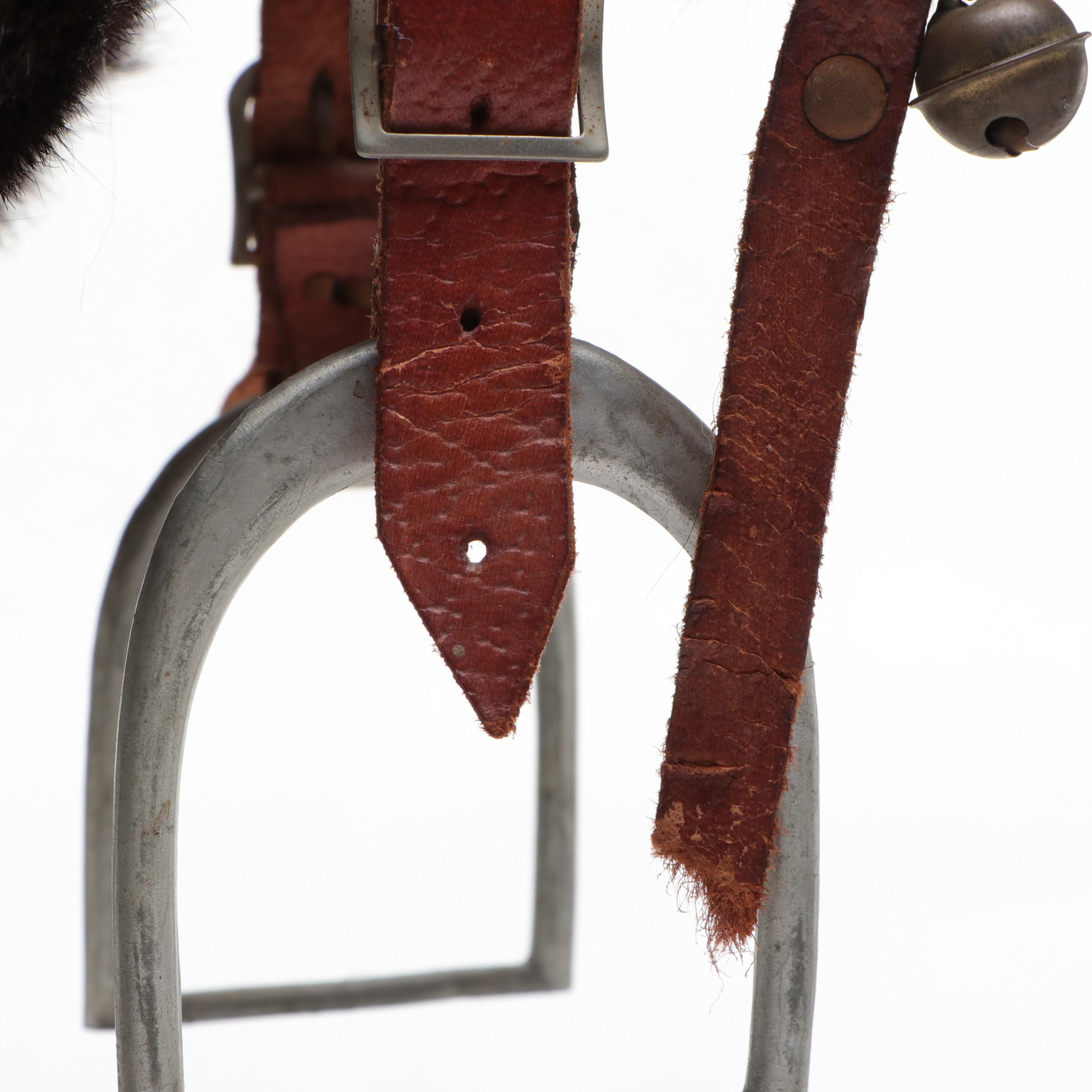 Steiff Type Mohair Horse Pull Toy, Early to Mid-20th Century