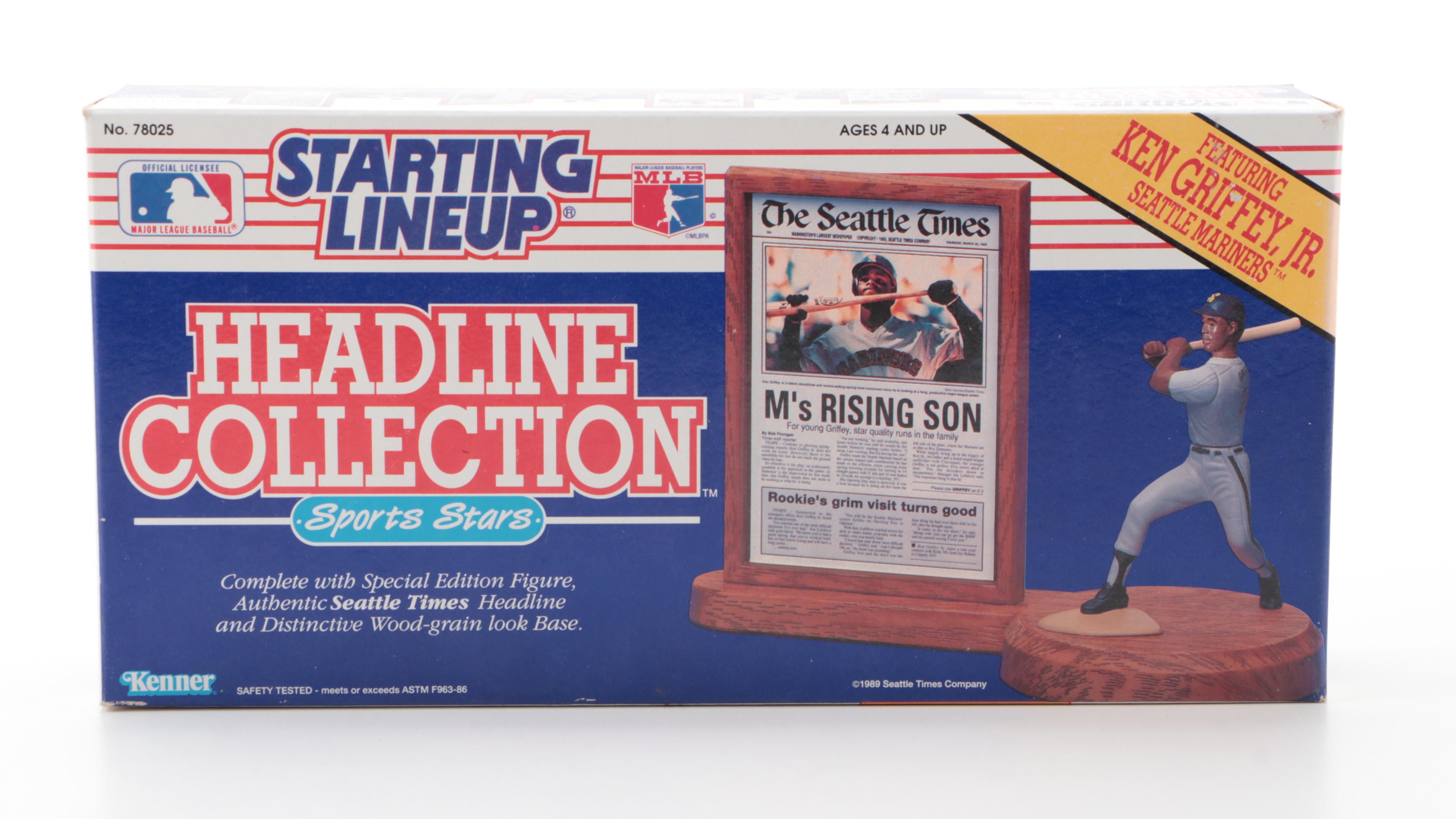 Kenner Starting Lineup Headline Collection Ken Griffey Jr. and More Figures