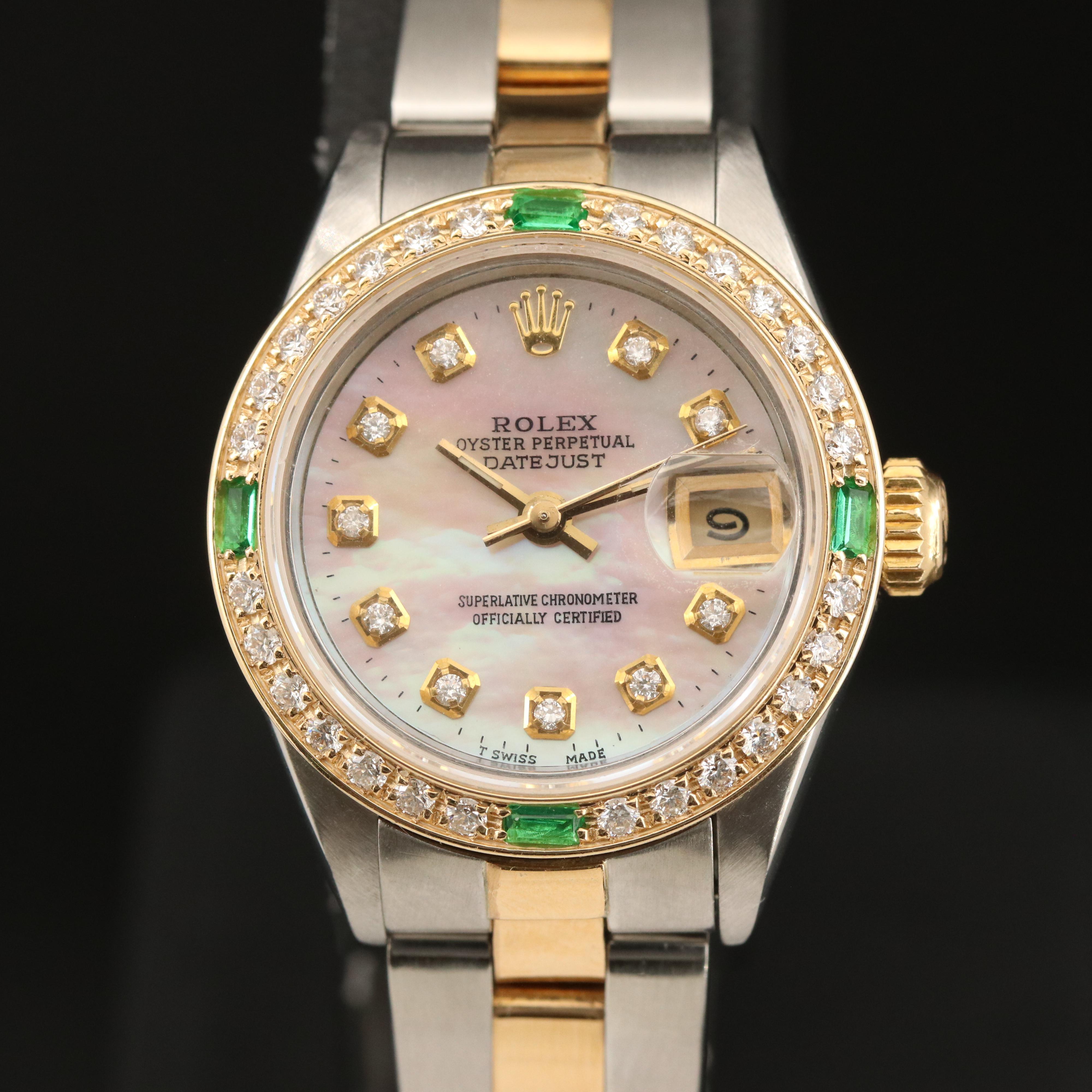 1987 Rolex Oyster Perpetual Datejust Diamond Watch