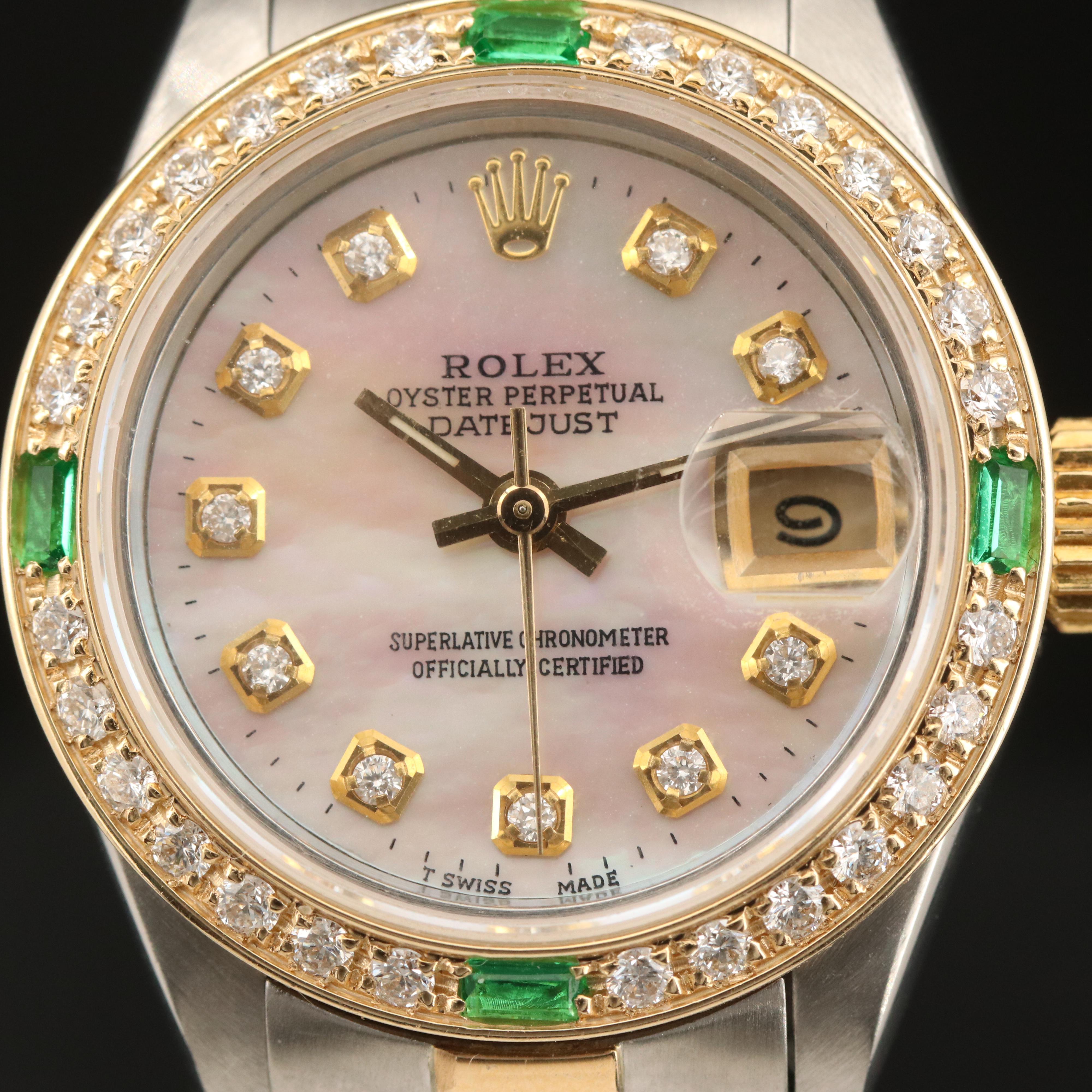 1987 Rolex Oyster Perpetual Datejust Diamond Watch