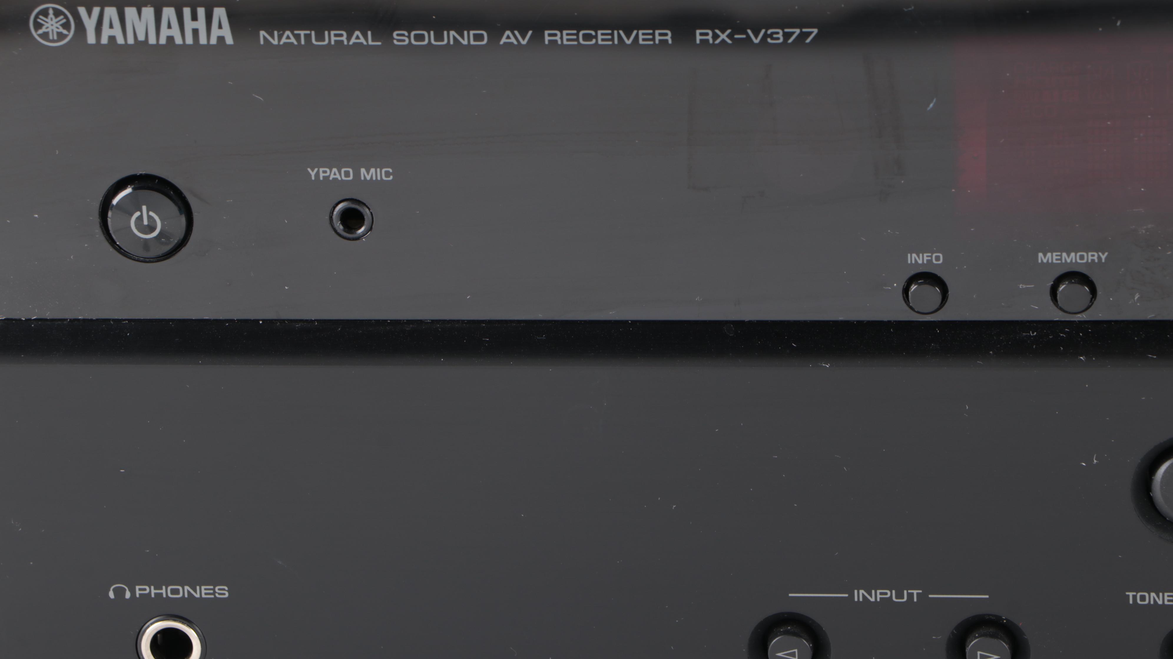 Yamaha RX-V377 AV Receiver with Monster Power Home Theater Power Center