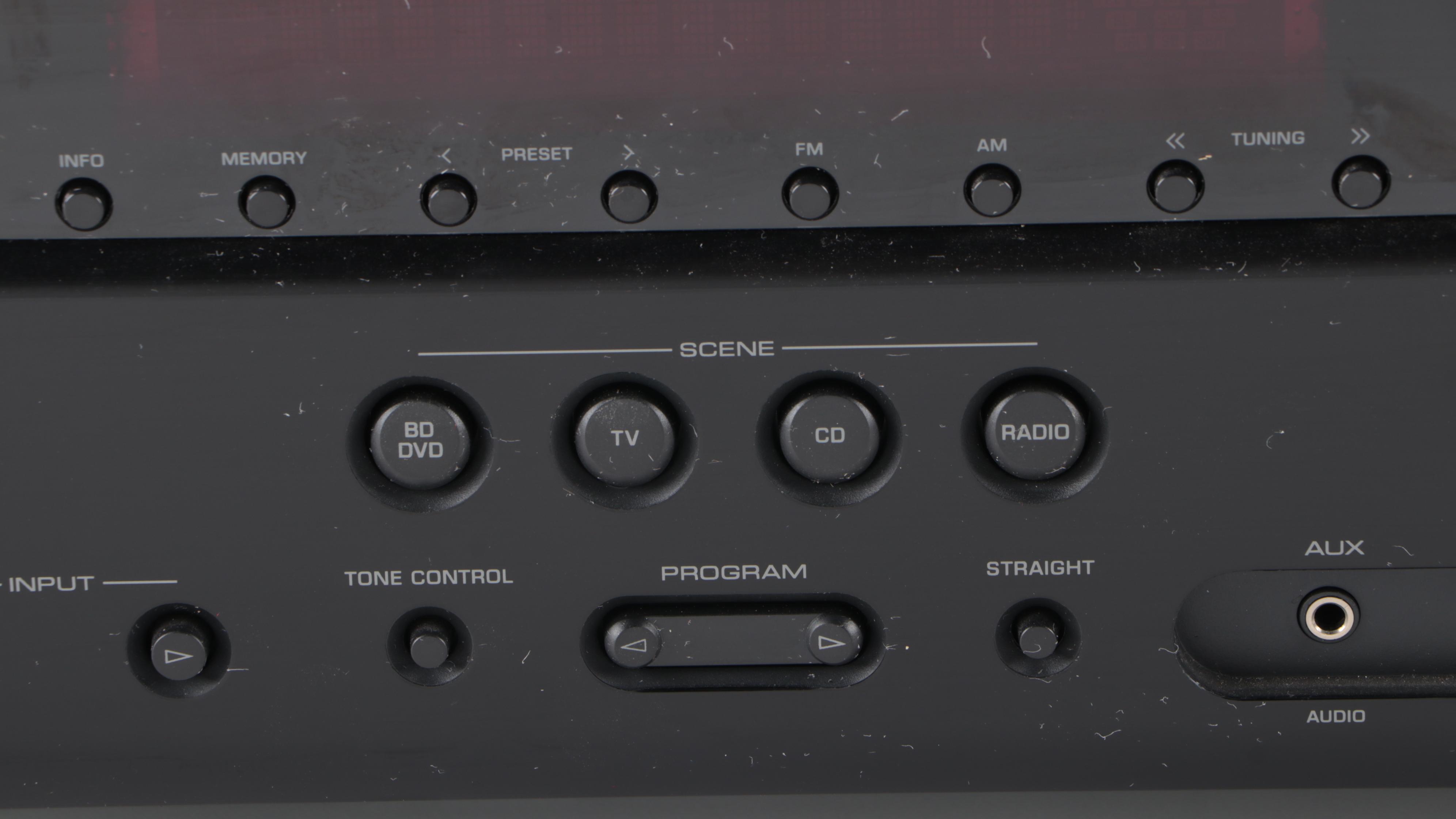 Yamaha RX-V377 AV Receiver with Monster Power Home Theater Power Center