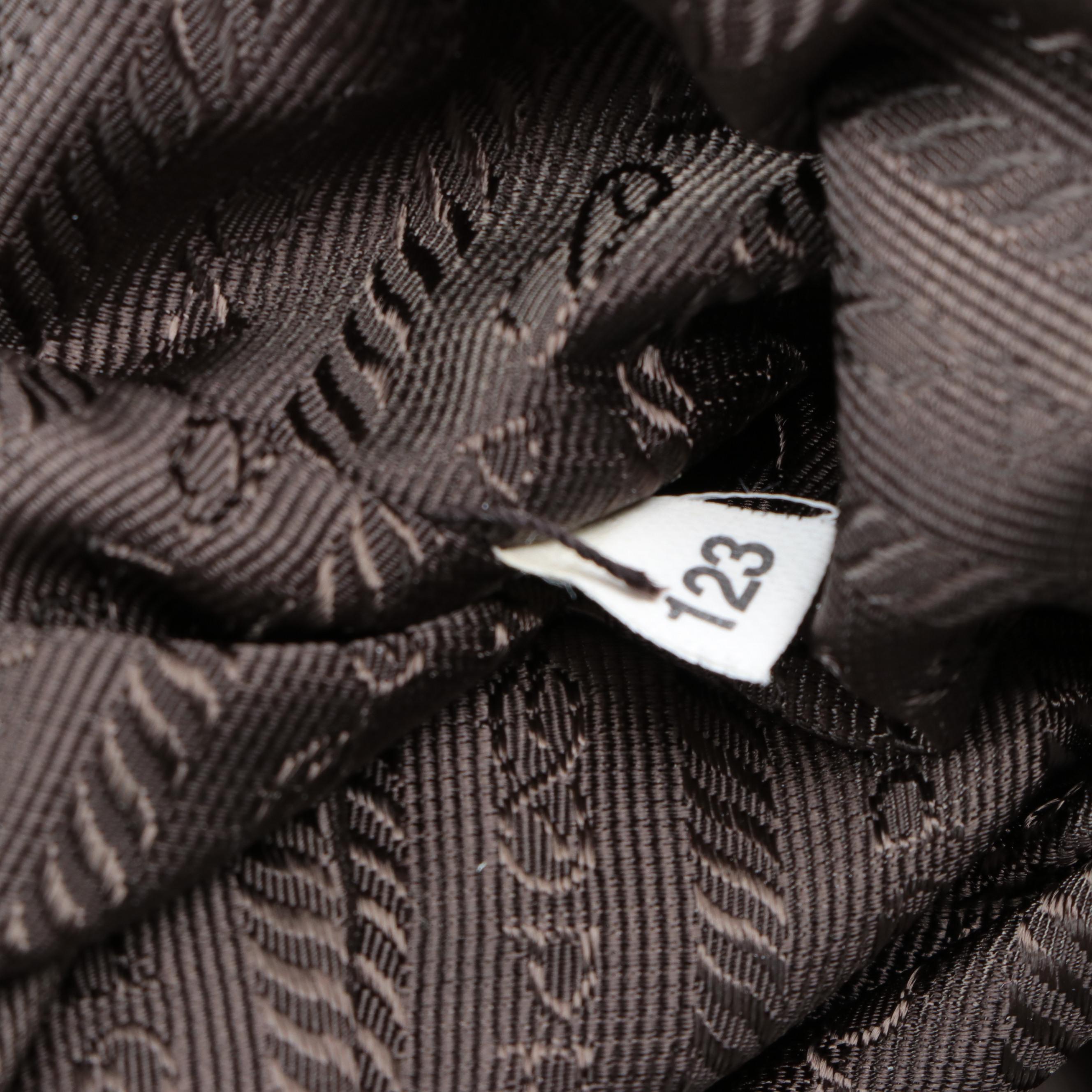 Prada Shoulder Tote in Brown Nylon Tessuto