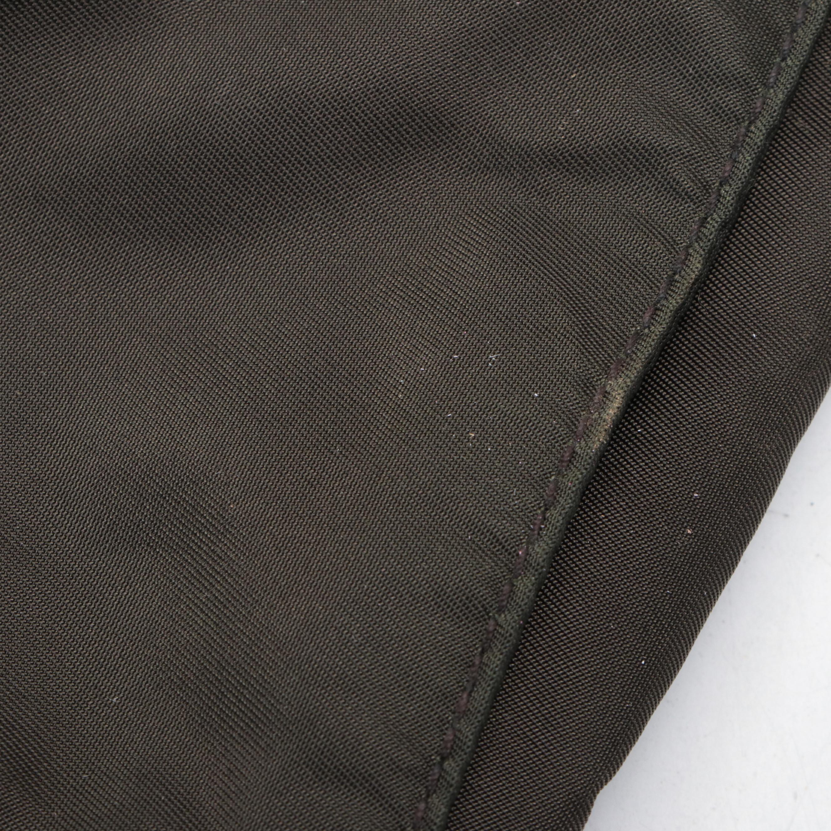 Prada Shoulder Tote in Brown Nylon Tessuto