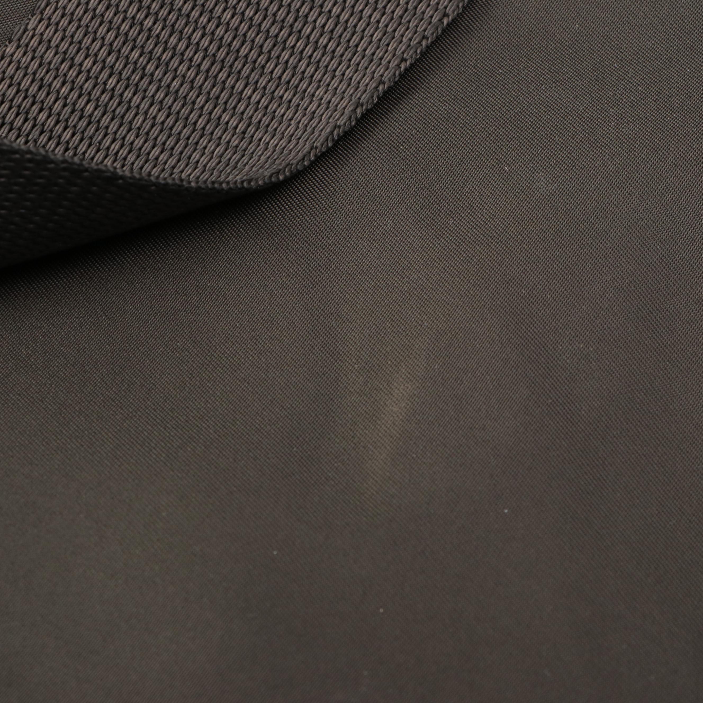 Prada Shoulder Tote in Brown Nylon Tessuto