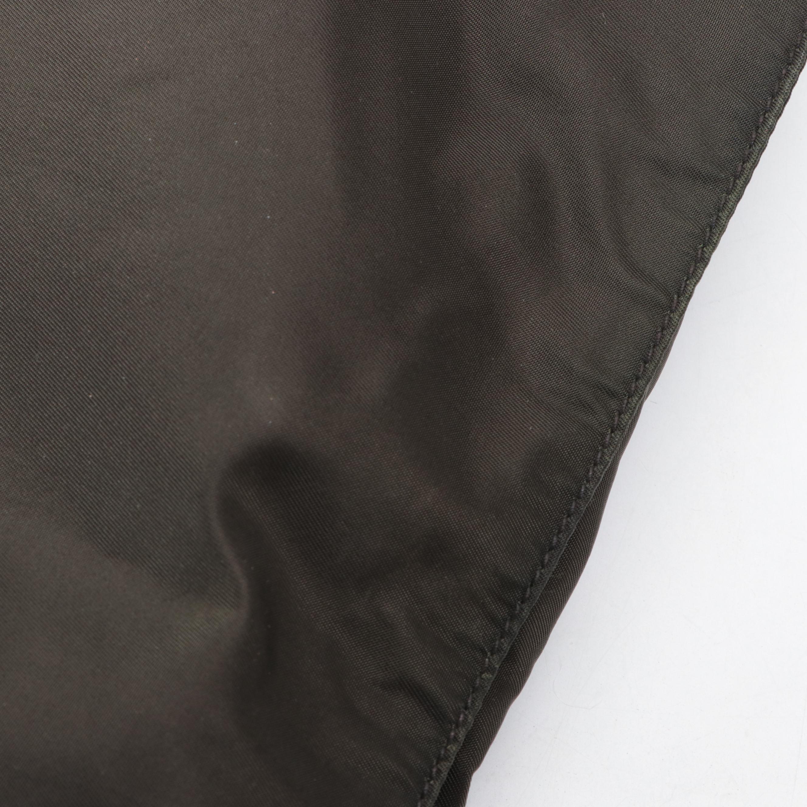 Prada Shoulder Tote in Brown Nylon Tessuto