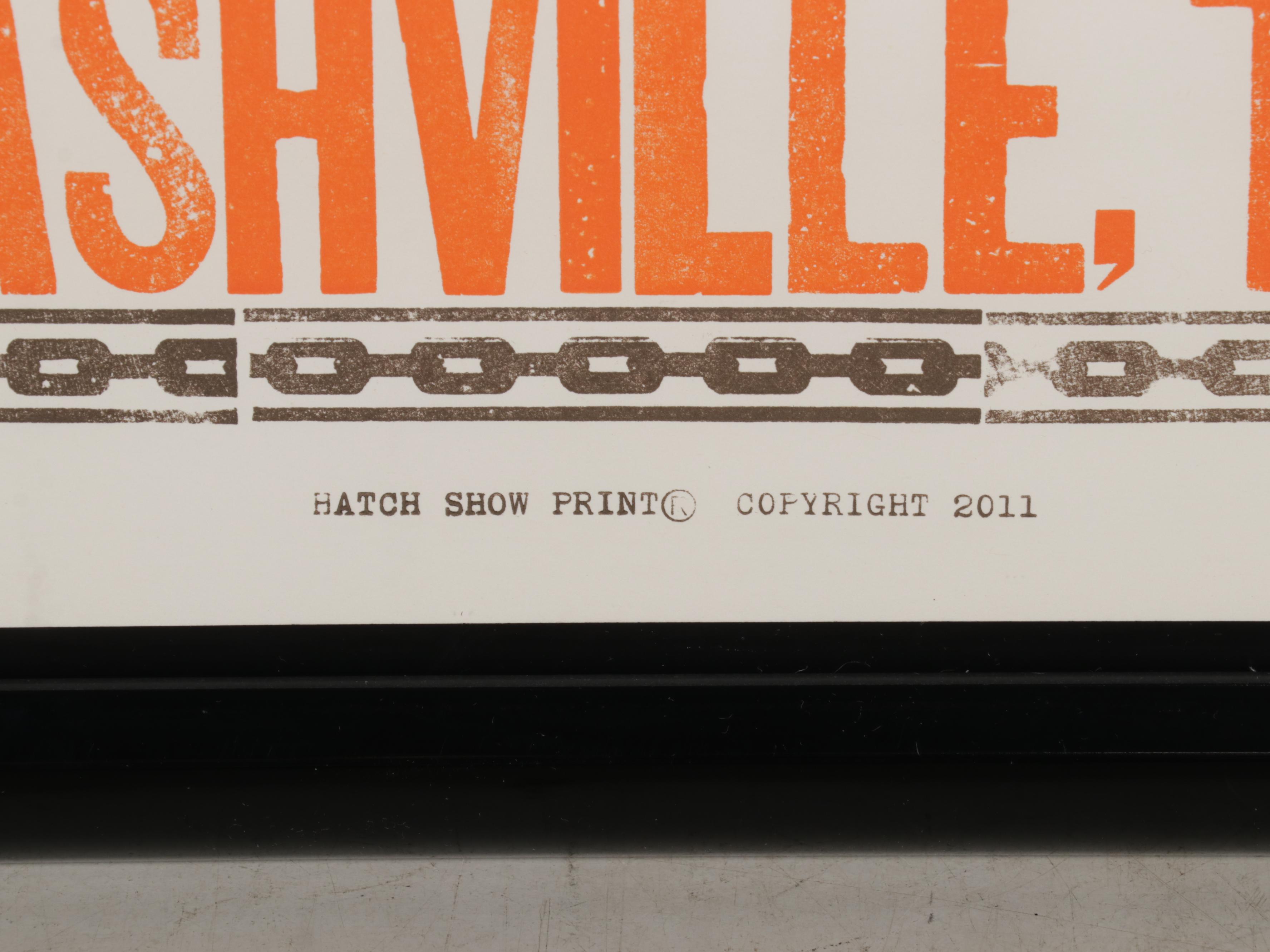 Hatch Show Print Woodblock Concert Poster "Darius Rucker and Friends Unplugged"