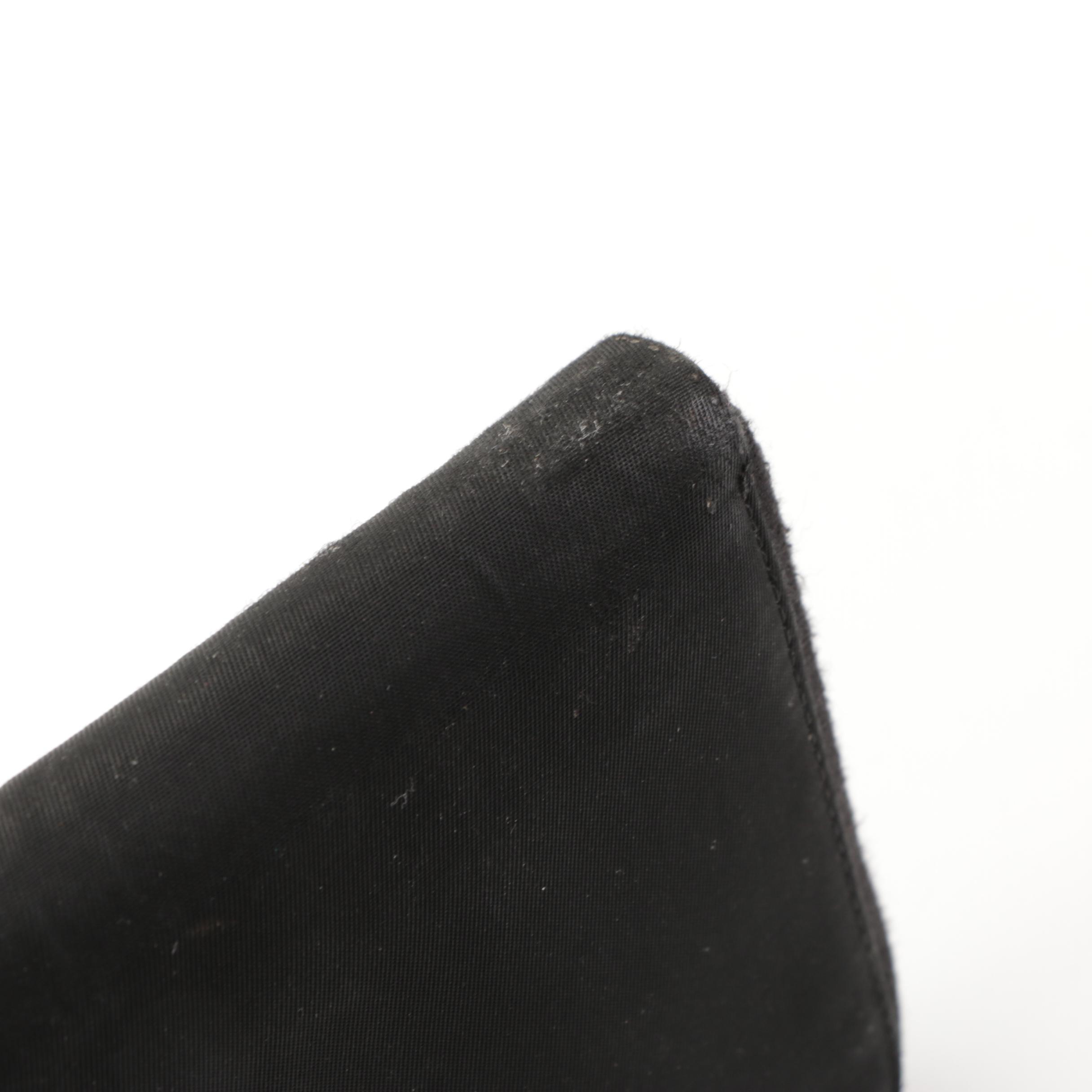 Prada Zip Around Wallet in Black Tessuto Nylon