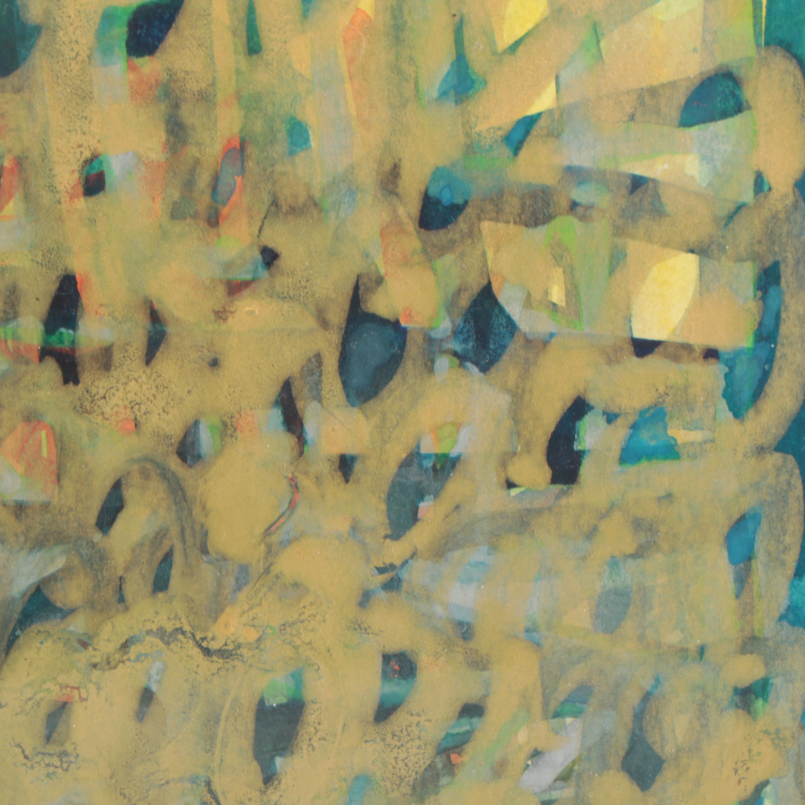 Sarah Roush Abstract Watercolor Paintings, Late 20th Century