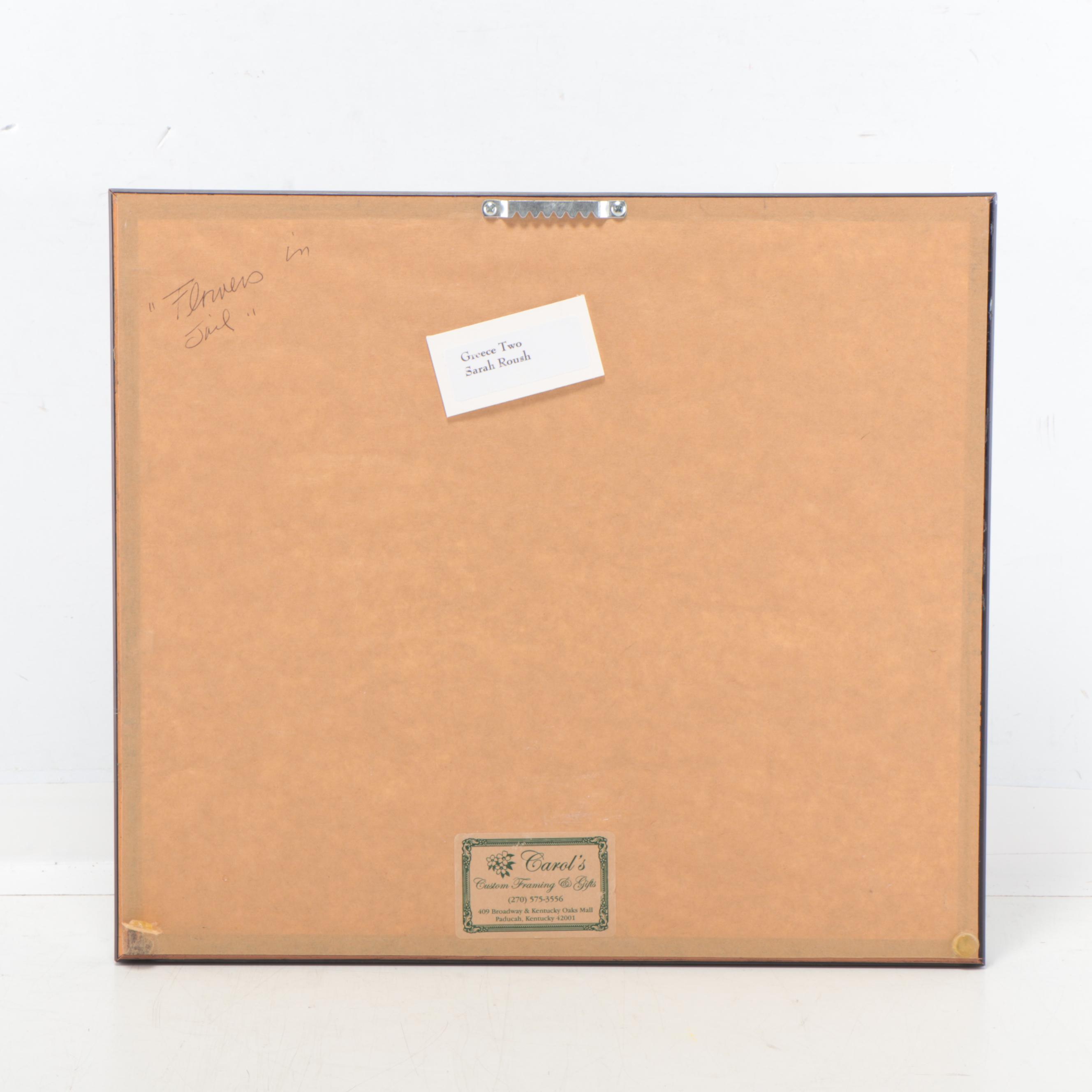 Sarah Roush Abstract Watercolor Paintings, Late 20th Century