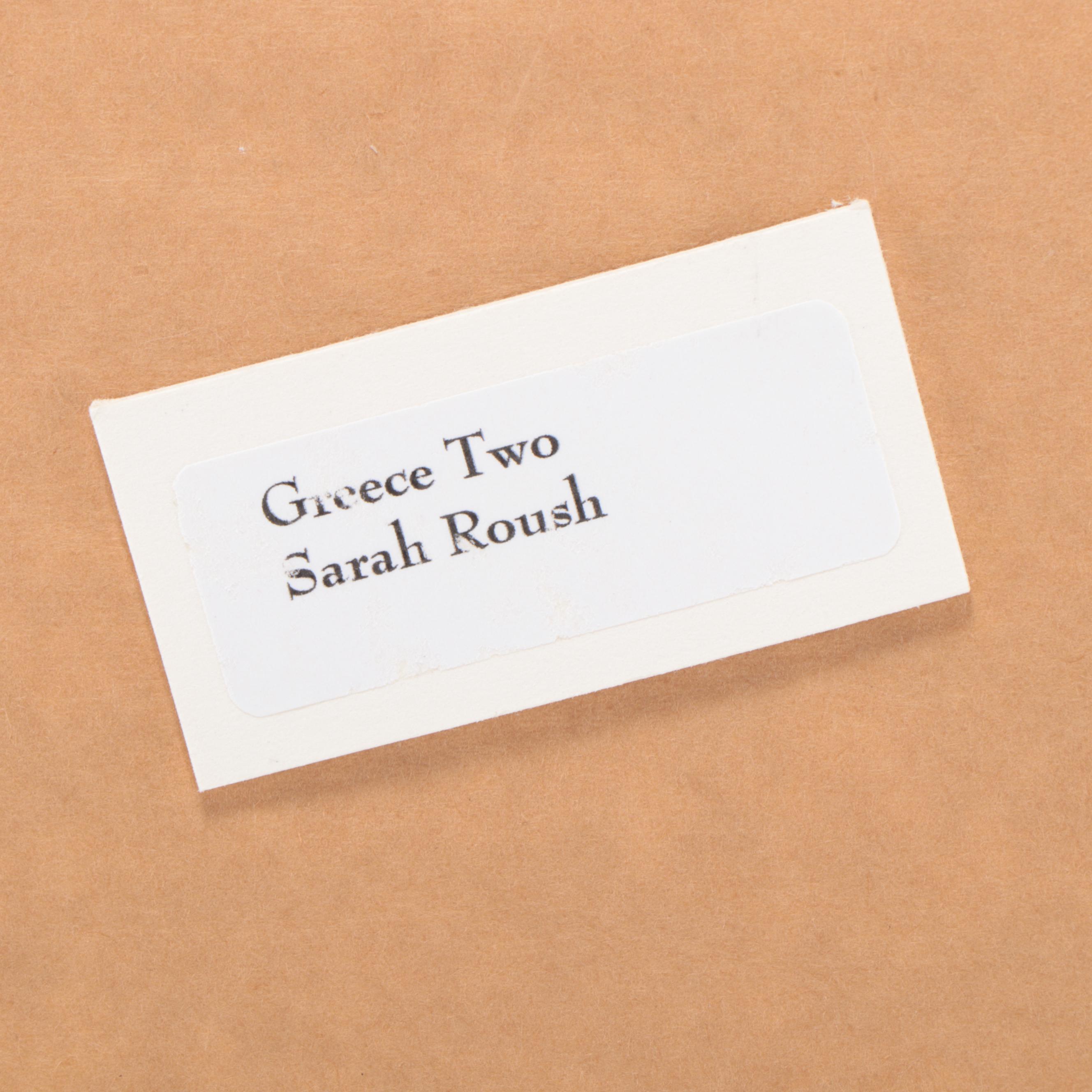 Sarah Roush Abstract Watercolor Paintings, Late 20th Century