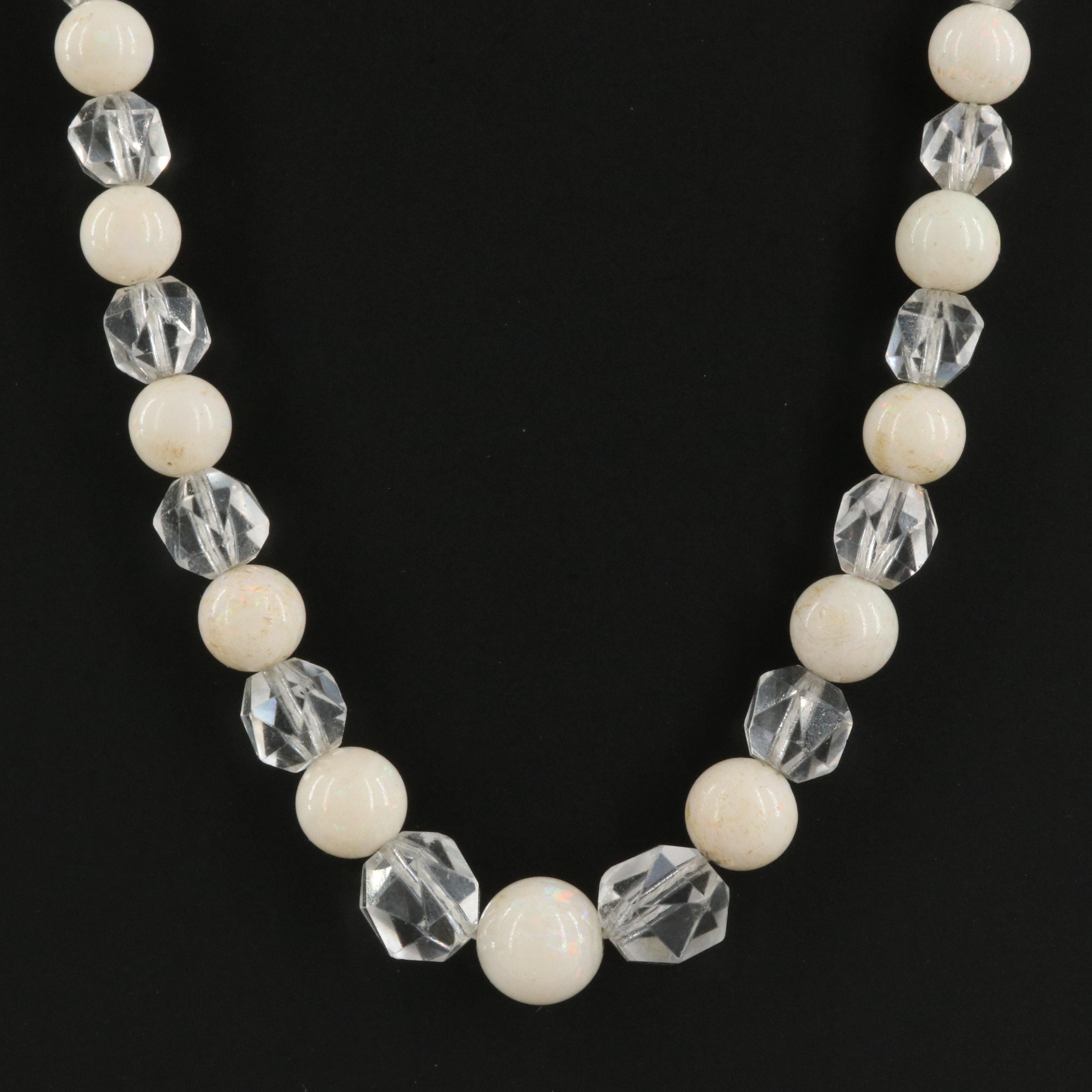 Graduated Opal Necklace with 14K Clasp