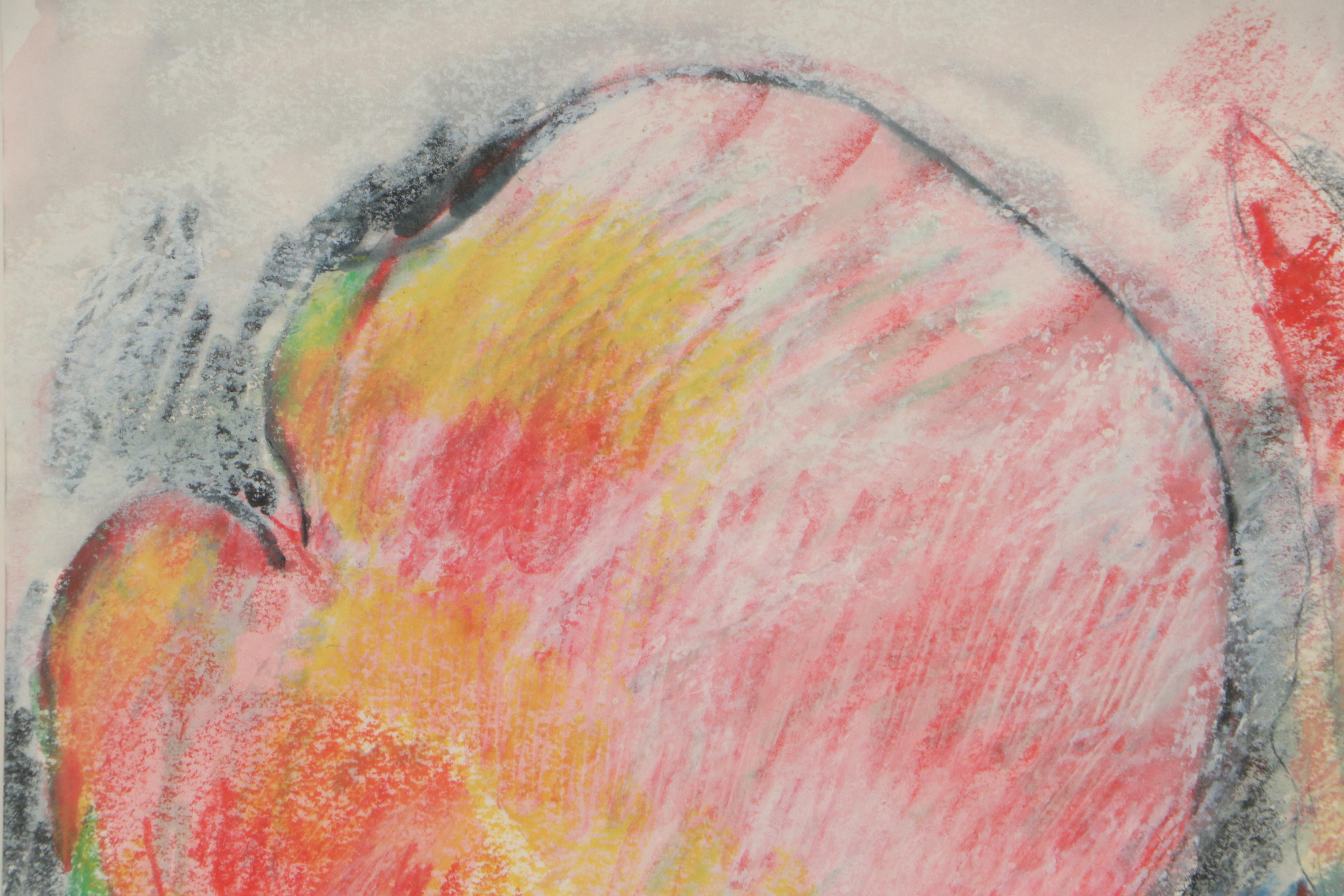 Sarah Roush Pastel and Watercolor Painting "Broken Ears I"