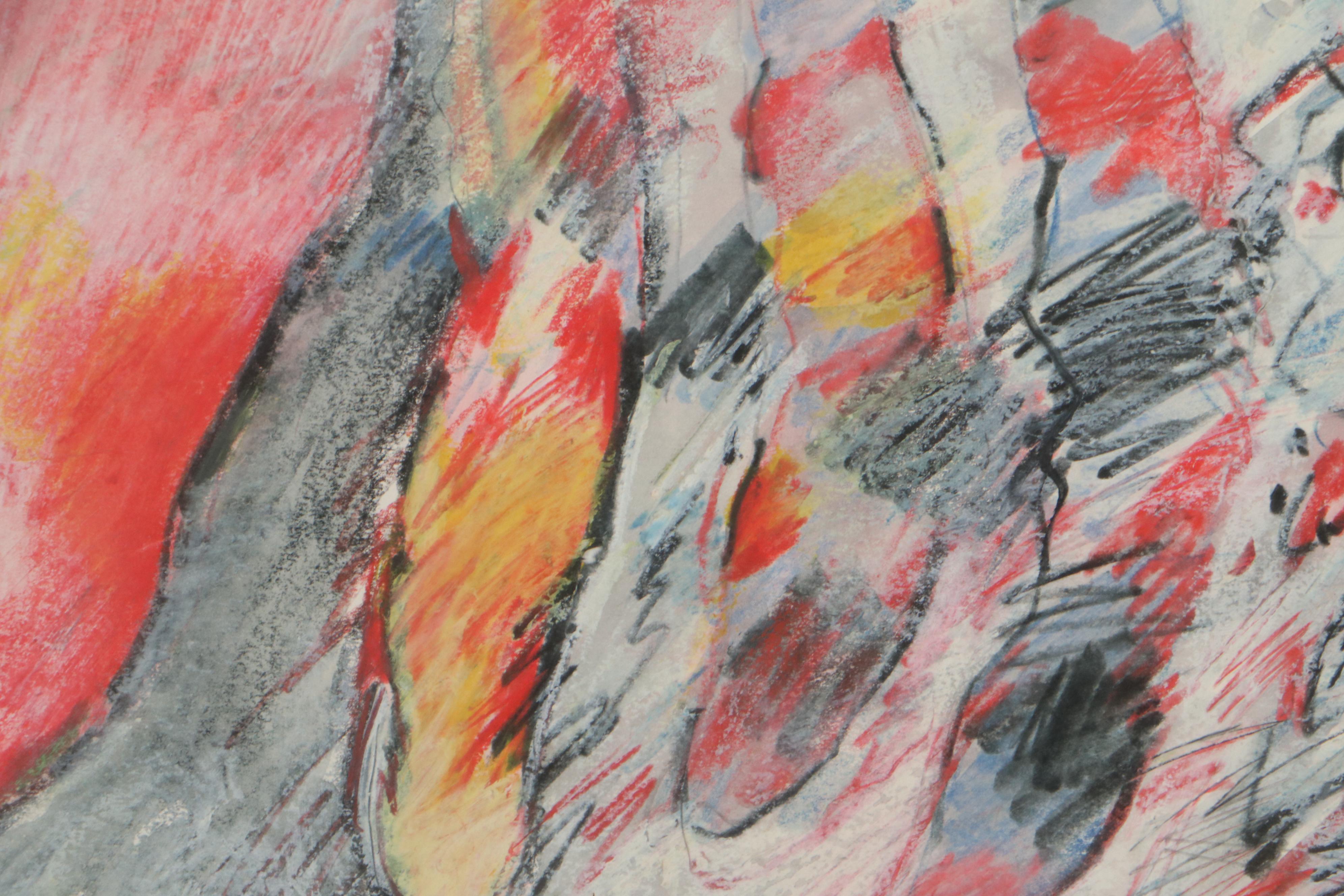 Sarah Roush Pastel and Watercolor Painting "Broken Ears I"