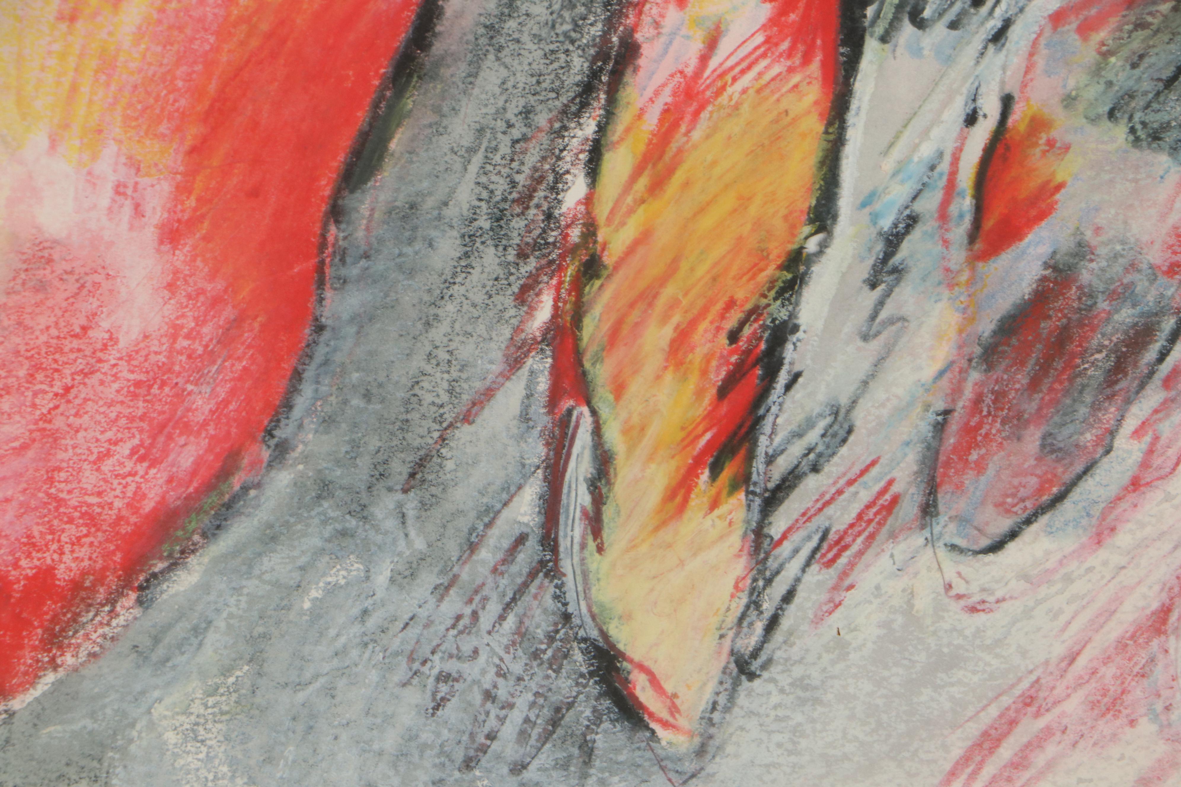 Sarah Roush Pastel and Watercolor Painting "Broken Ears I"