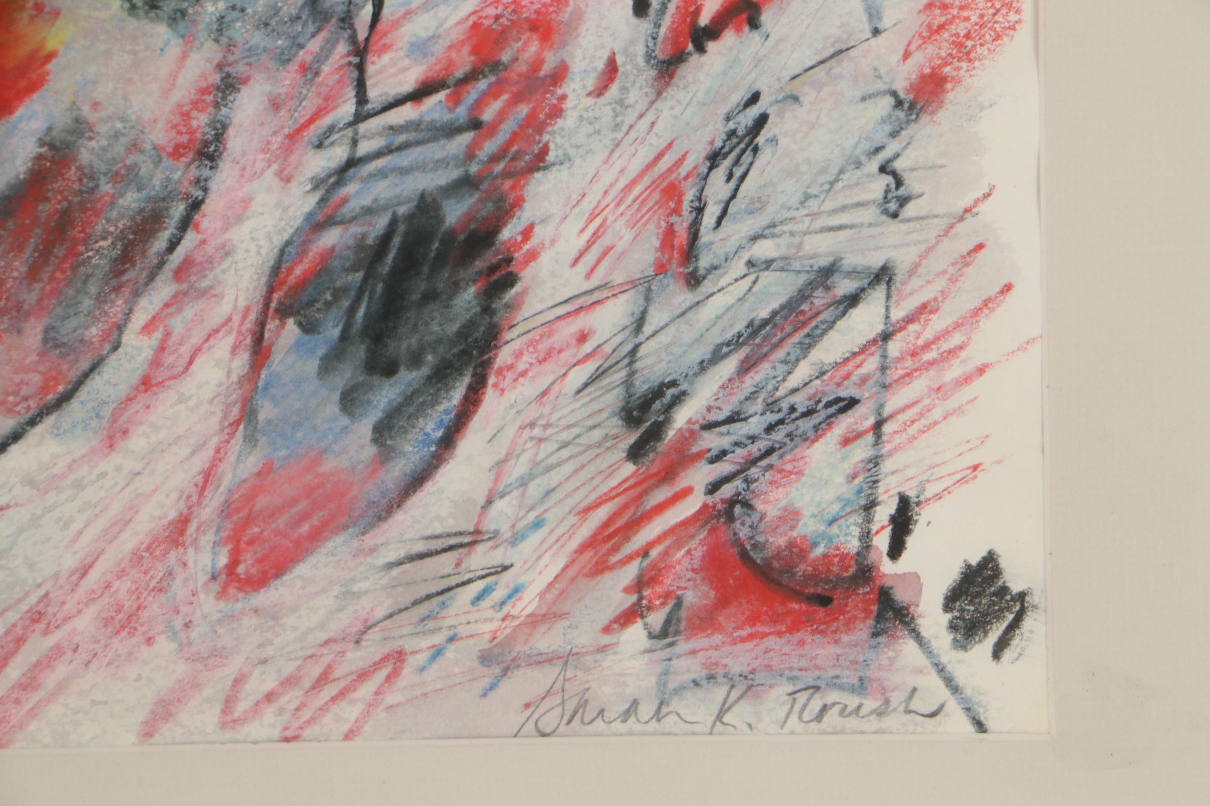 Sarah Roush Pastel and Watercolor Painting "Broken Ears I"