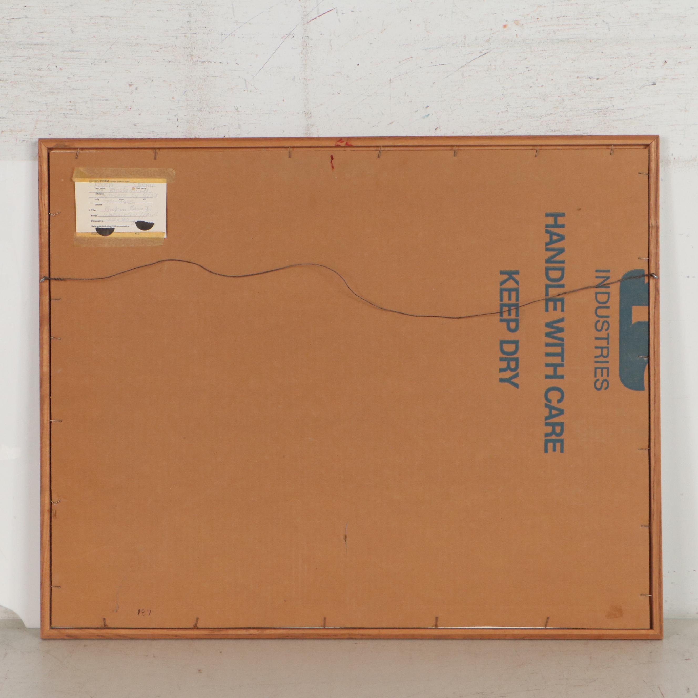 Sarah Roush Pastel and Watercolor Painting "Broken Ears I"