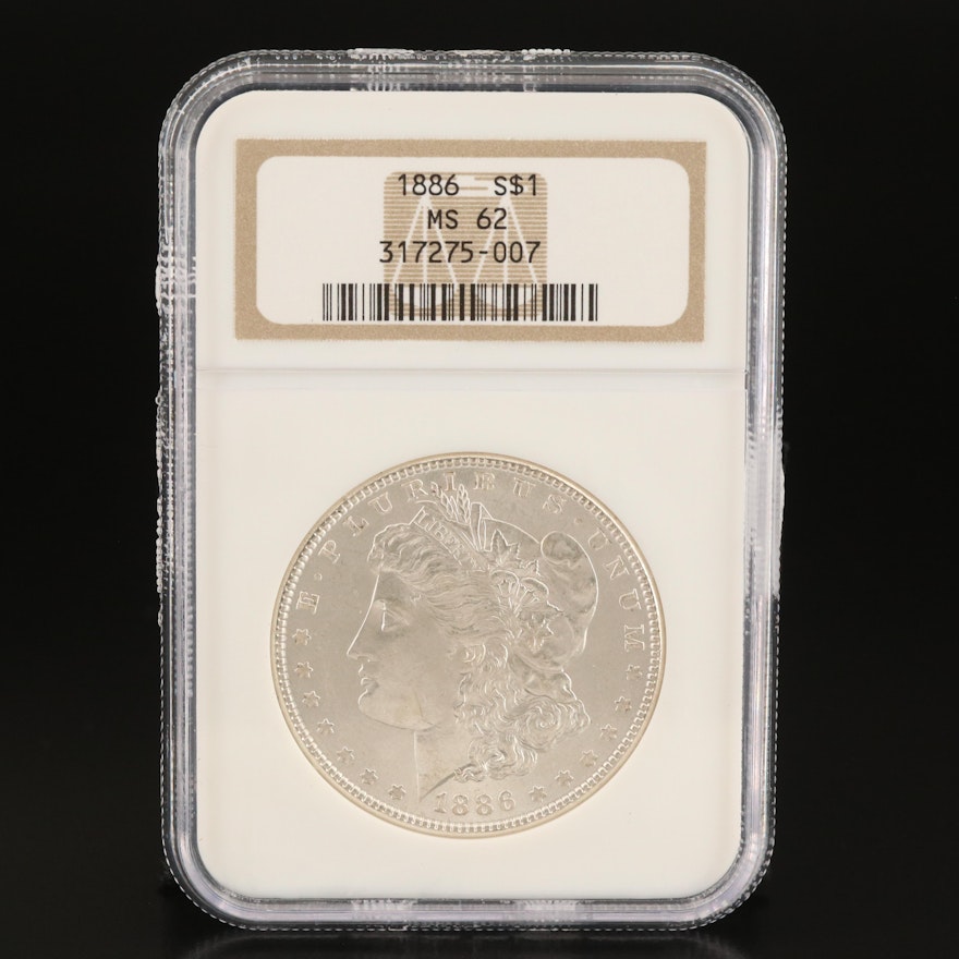 NGC Graded MS62 1882 Morgan Silver Dollar