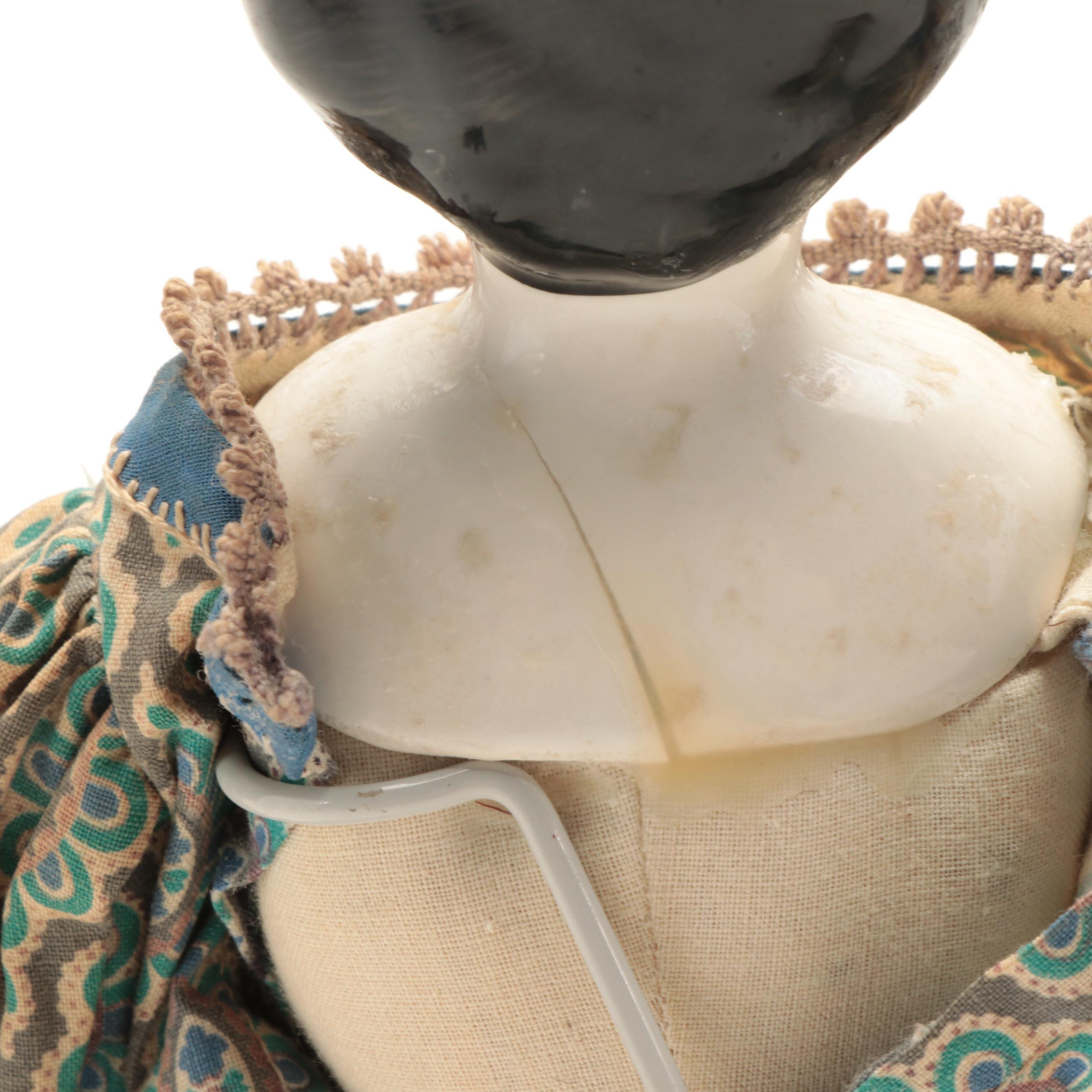 Low Brow China Head Dolls with Cloth Bodies