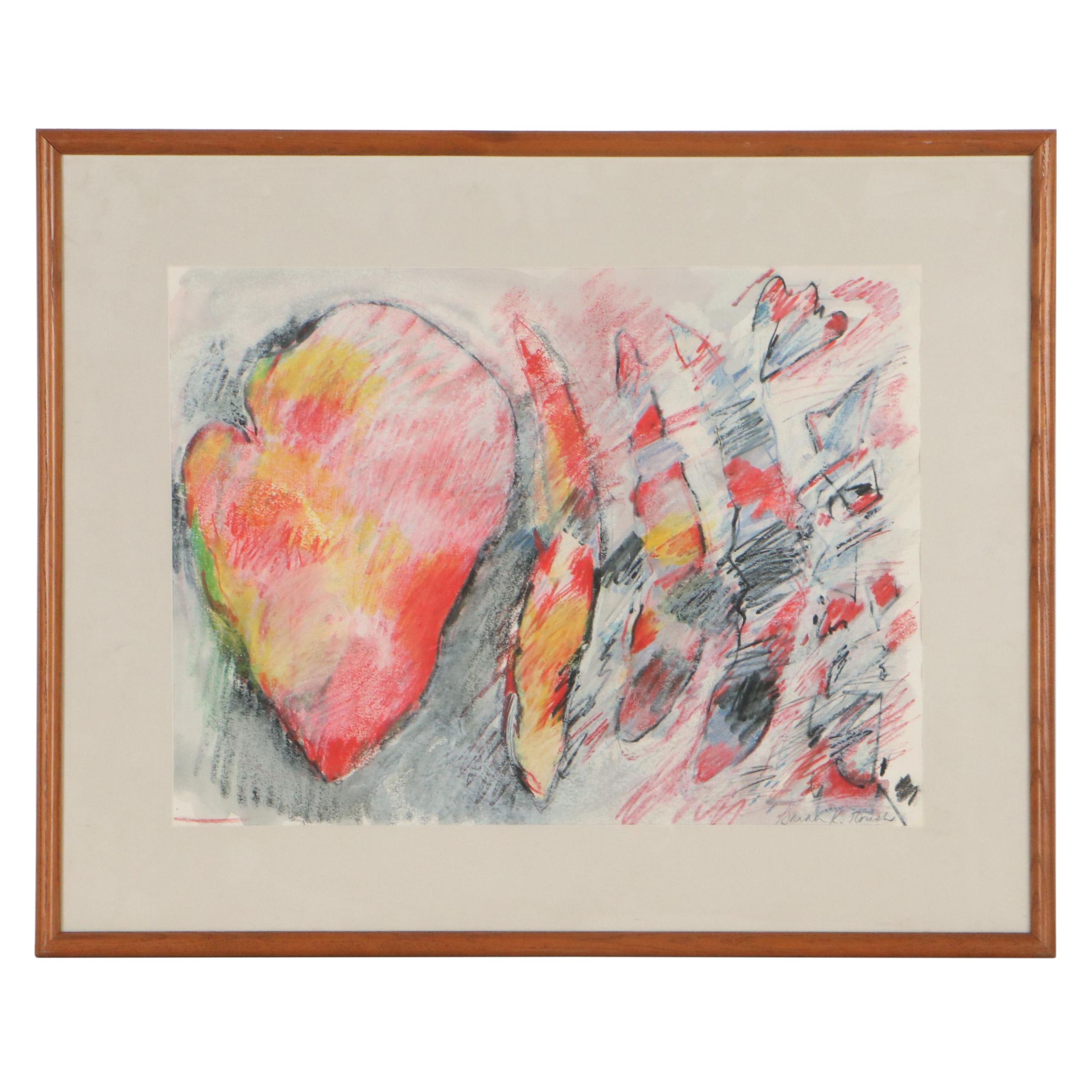 Sarah Roush Pastel and Watercolor Painting "Broken Ears I"