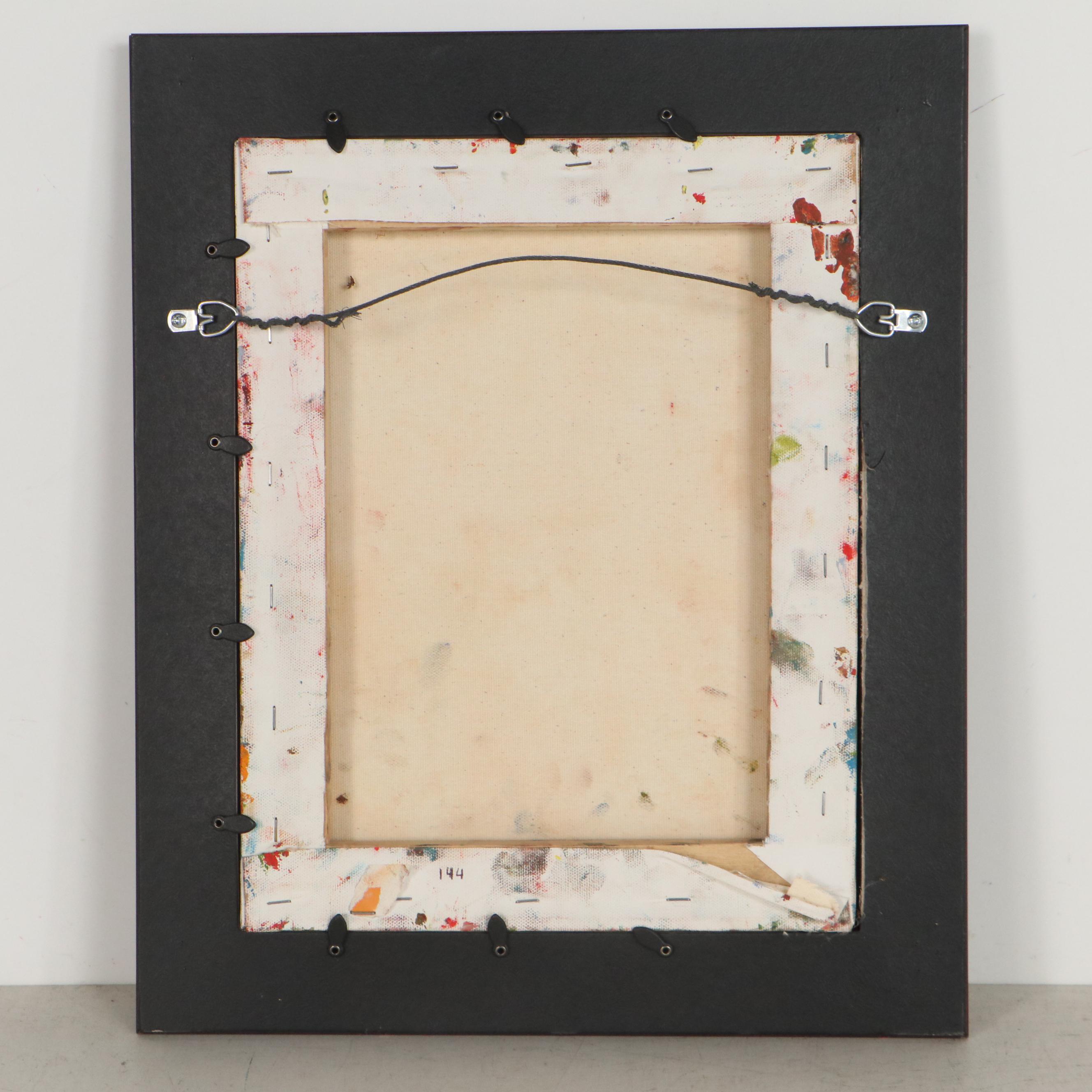 Sarah Roush Abstract Oil Painting, Late 20th Century