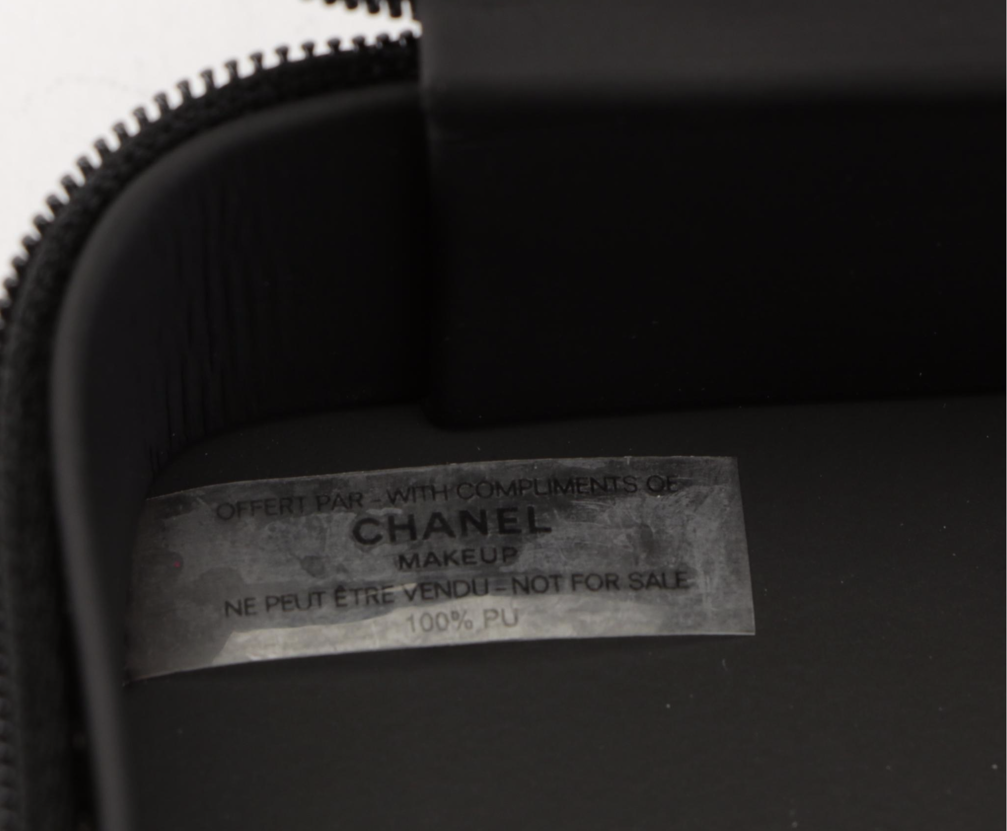 Chanel Promotional Small Makeup Case in Black Vinyl
