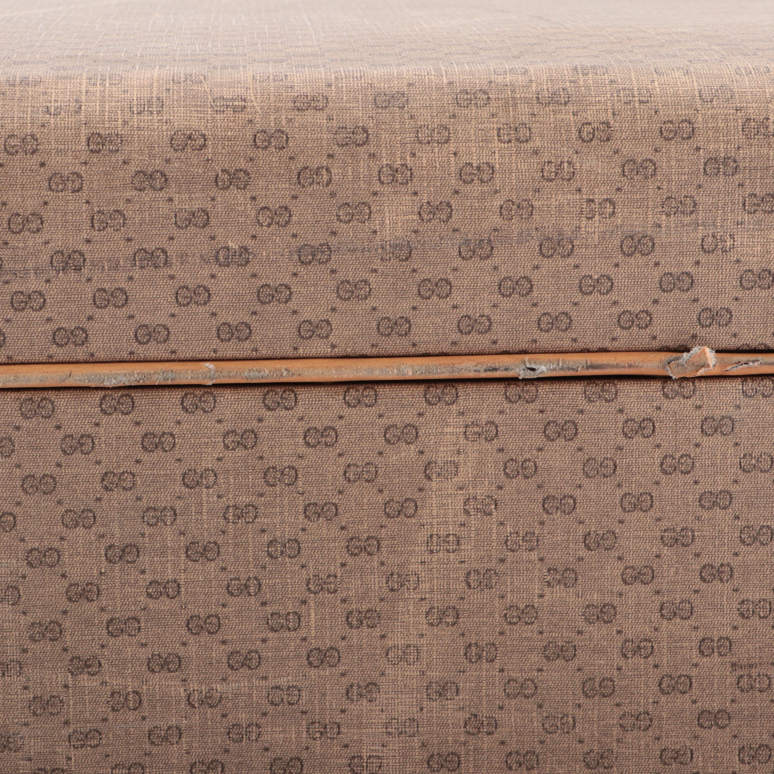 Gucci Hard-Side Large Suitcase in MicroGuccissima Supreme Canvas and Leather