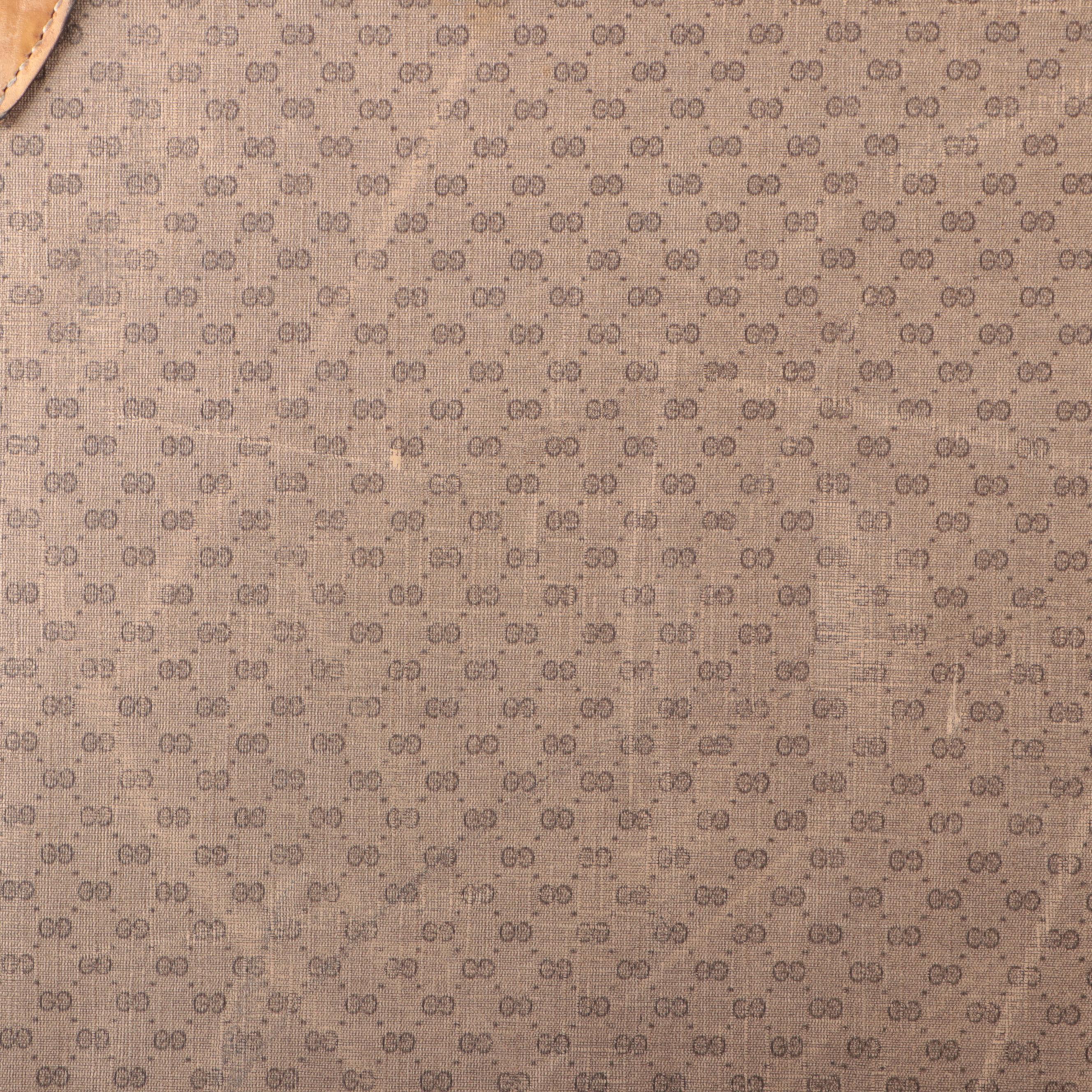 Gucci Hard-Side Large Suitcase in MicroGuccissima Supreme Canvas and Leather