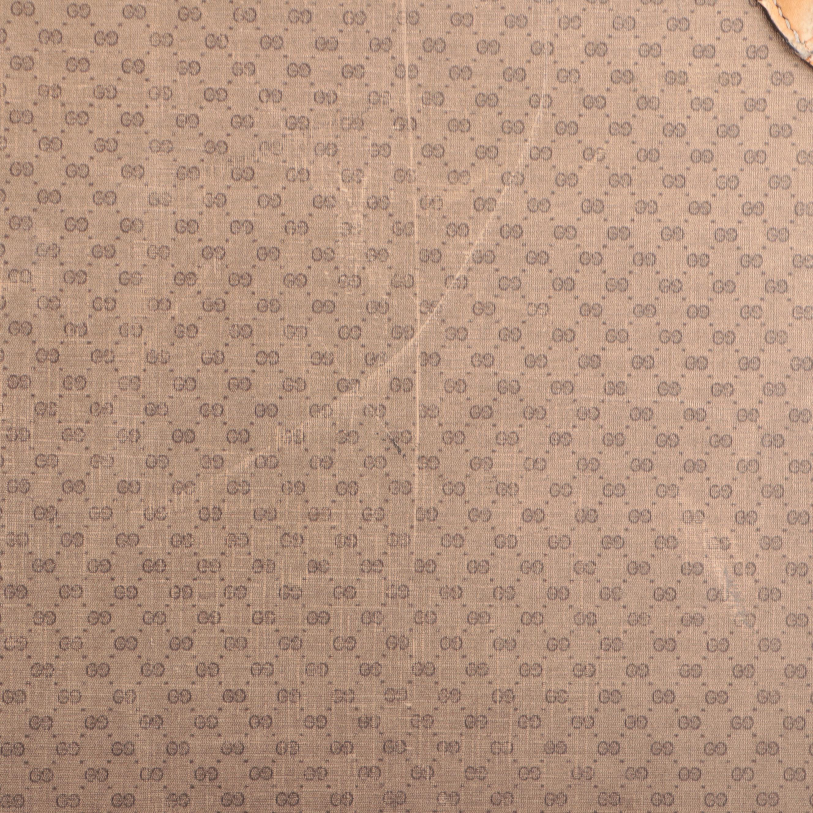 Gucci Hard-Side Large Suitcase in MicroGuccissima Supreme Canvas and Leather