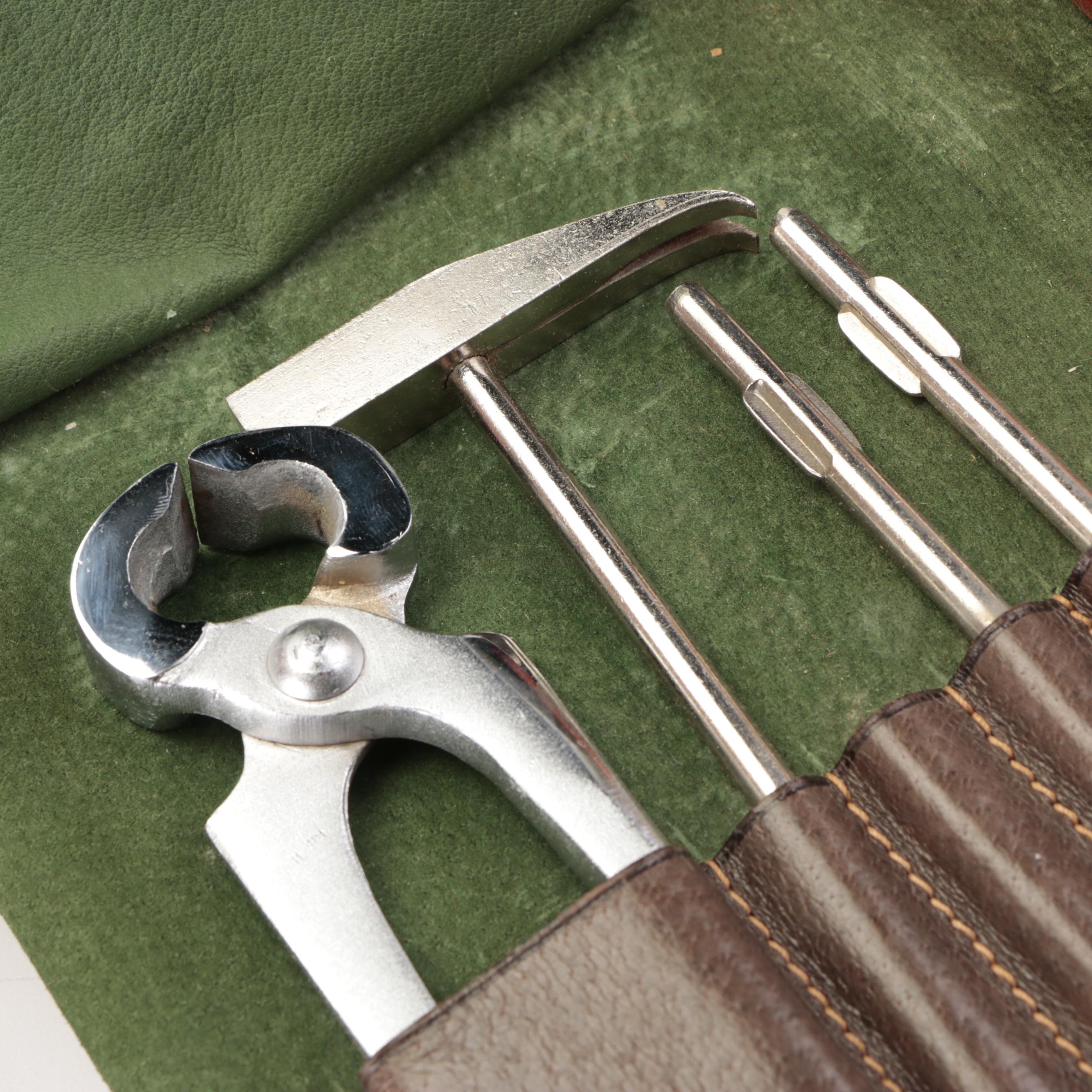 Gucci Travel/Equine Tool Kit in Brown Cinghiale Leather