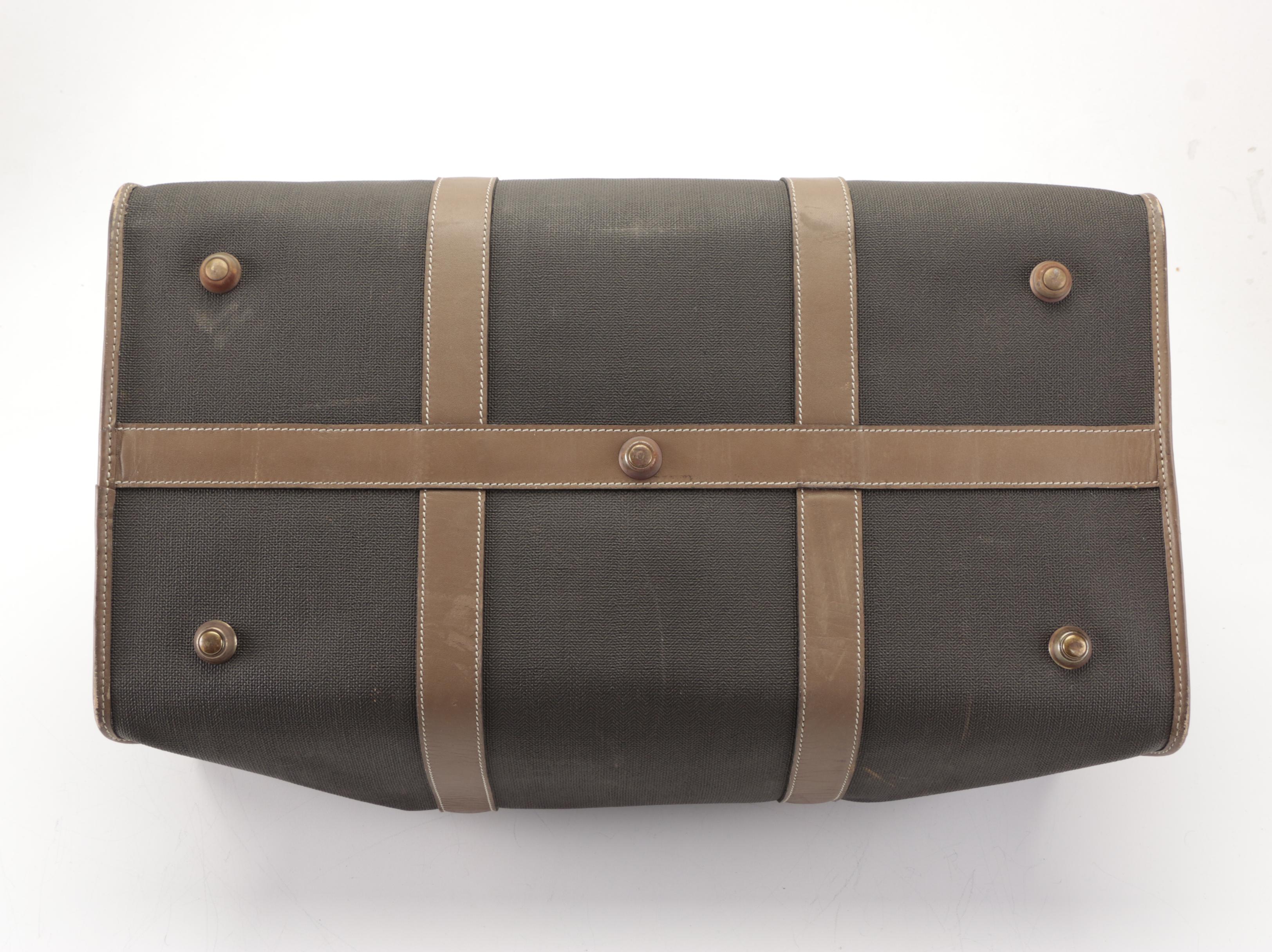 Dunhill Coated Canvas and Leather Duffel Bag