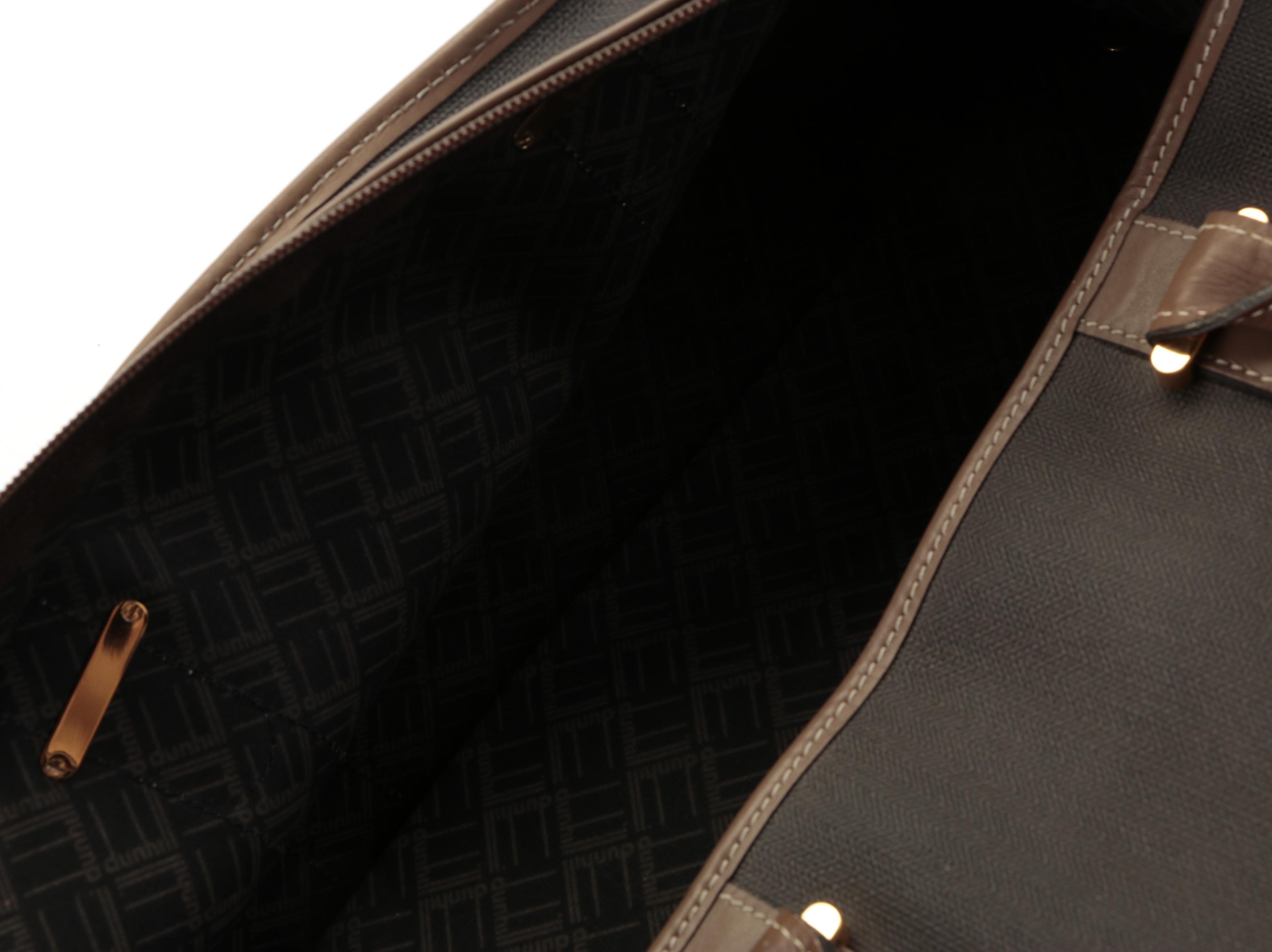 Dunhill Coated Canvas and Leather Duffel Bag