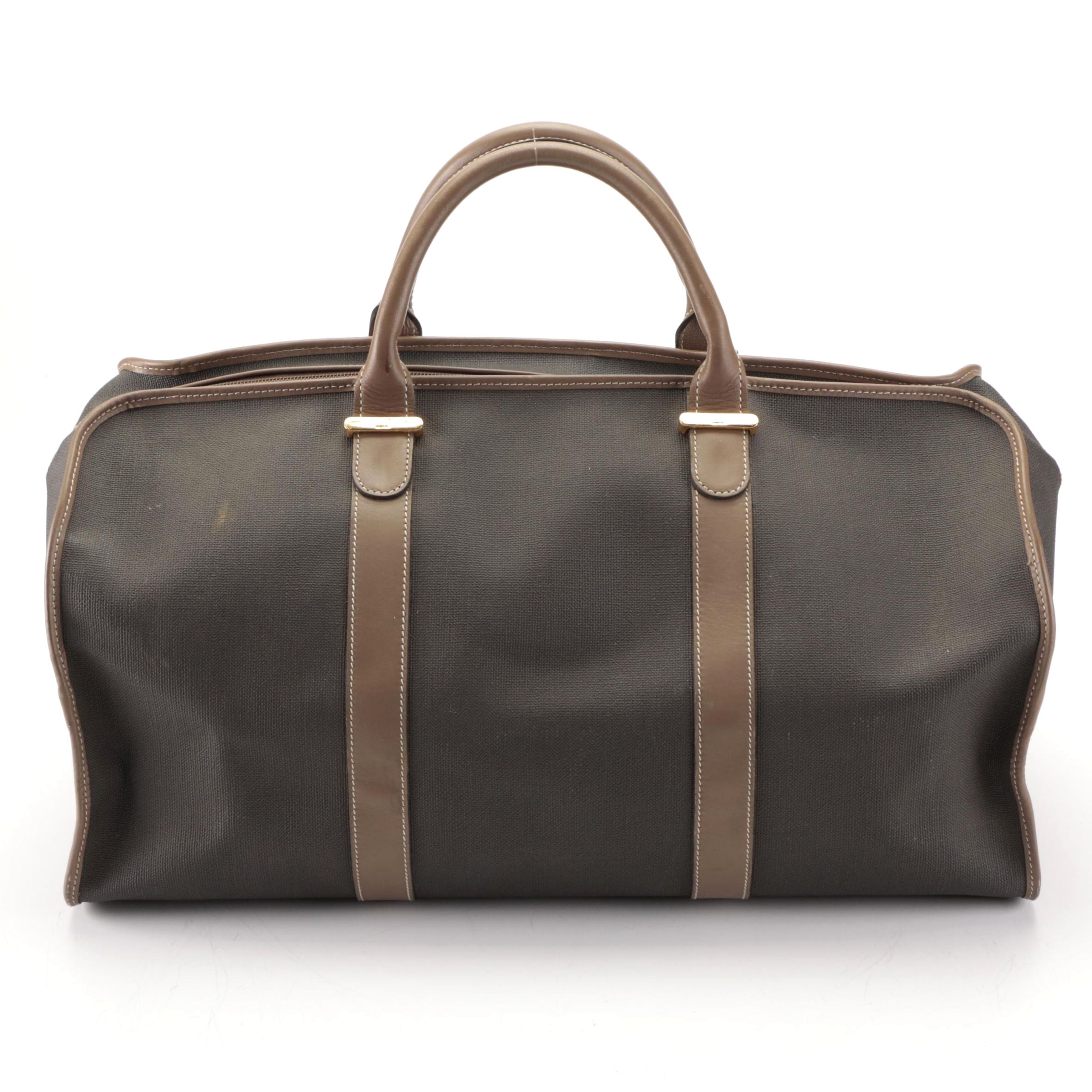 Dunhill Coated Canvas and Leather Duffel Bag