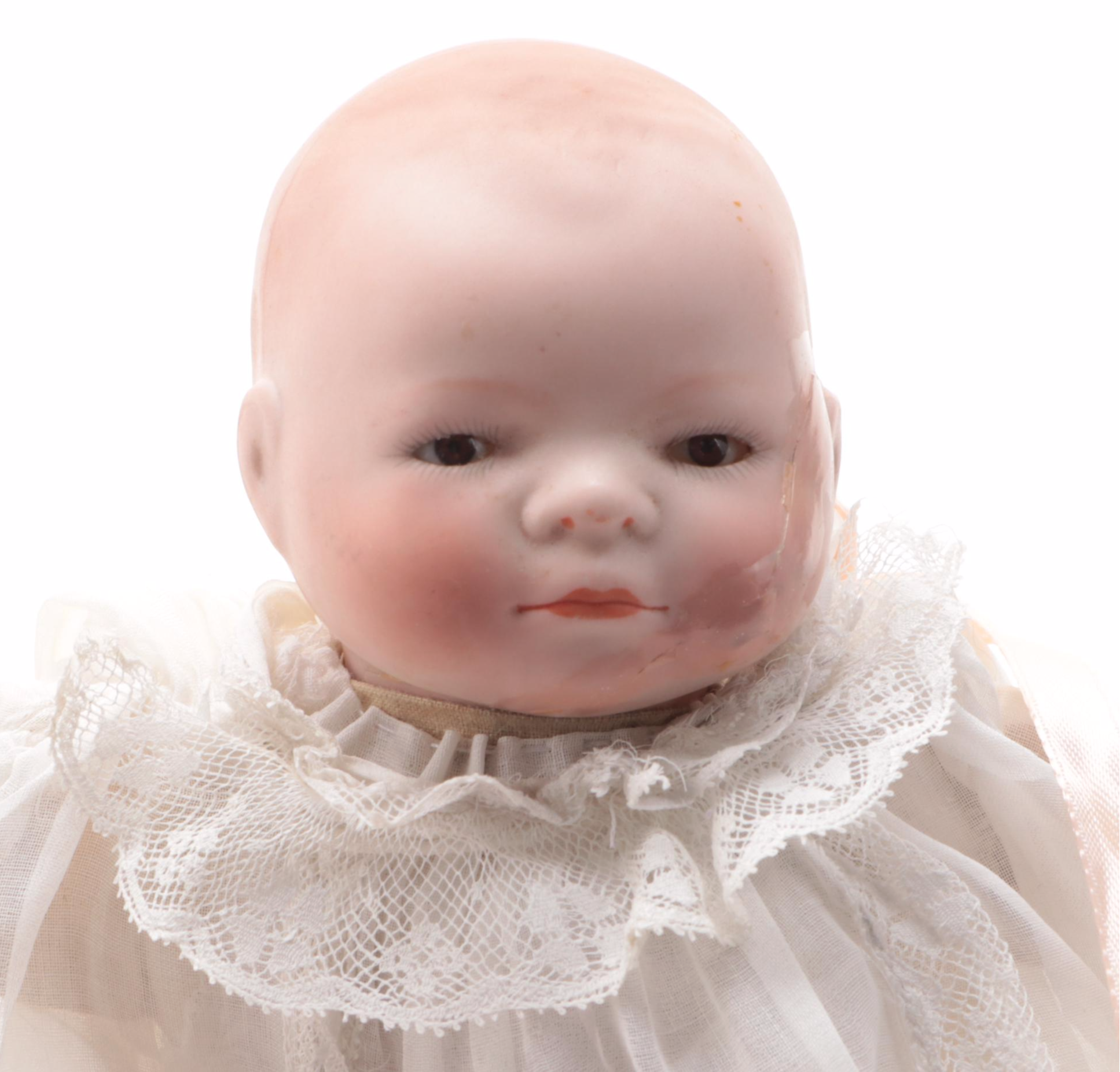 Grace S. Putnam Bisque Head Sleepy Eyes Baby Dolls, Early 20th Century