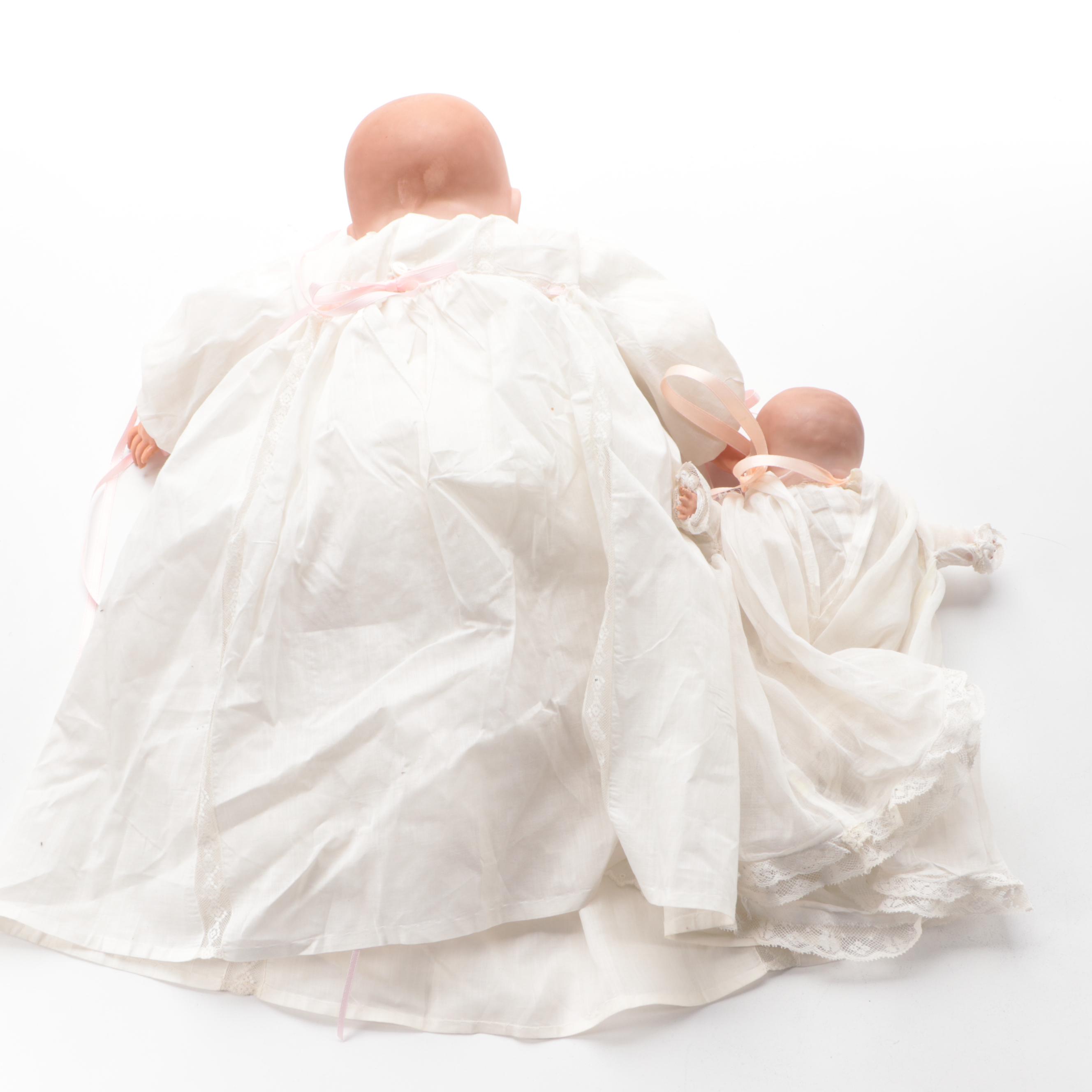 Grace S. Putnam Bisque Head Sleepy Eyes Baby Dolls, Early 20th Century