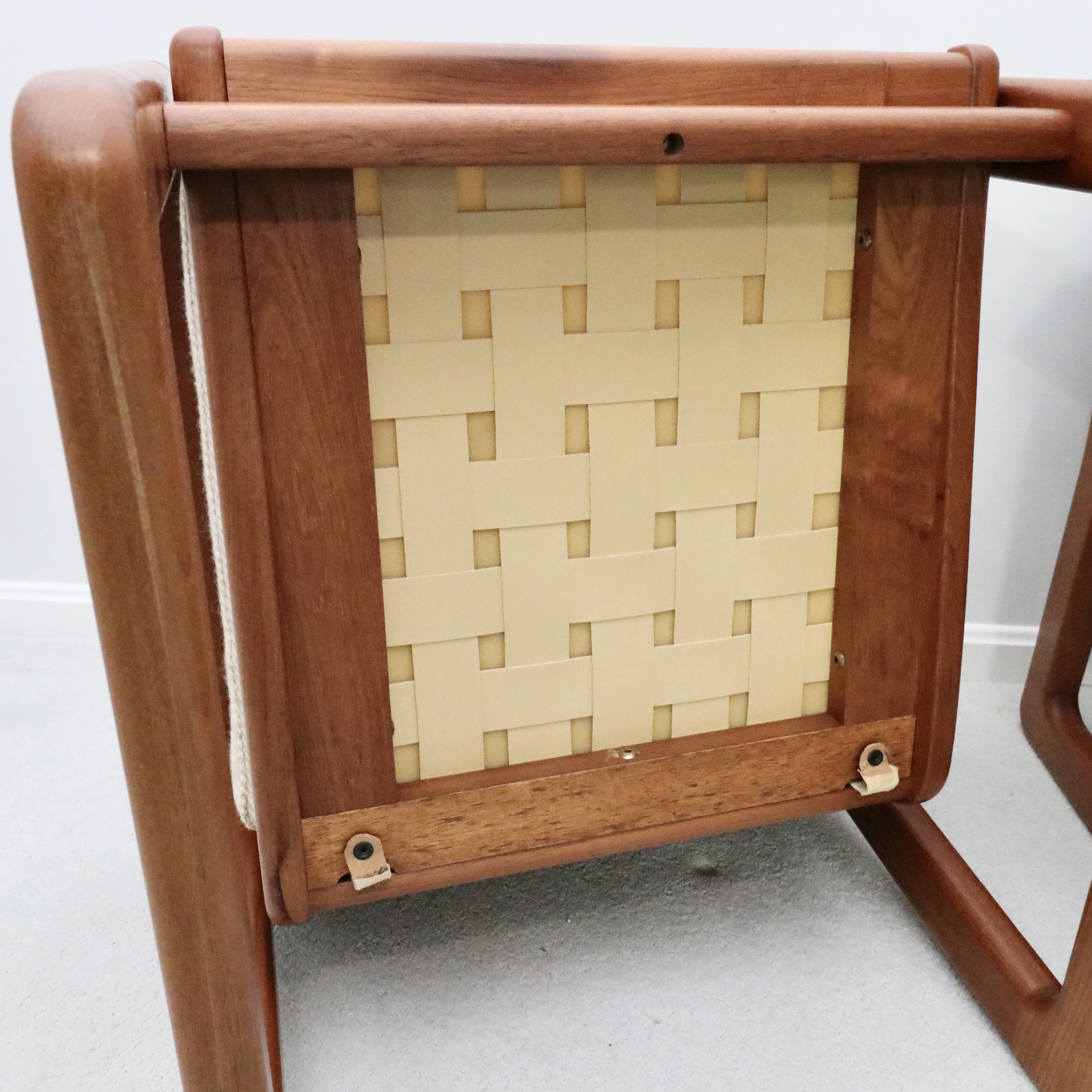 Danish Modern Teak Loveseat and Lounge Chair, Furniture by Otmar, 1984