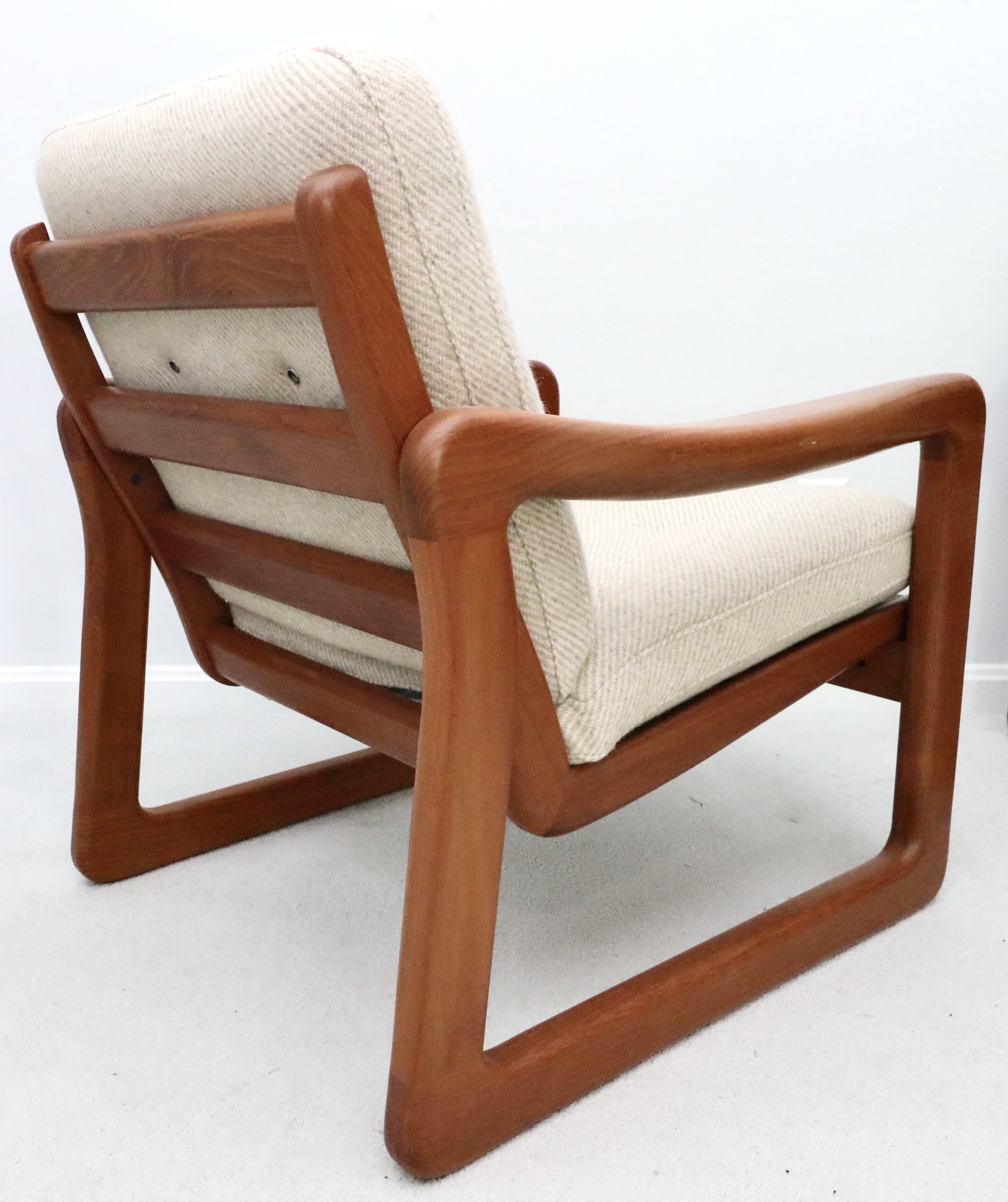 Danish Modern Teak Loveseat and Lounge Chair, Furniture by Otmar, 1984