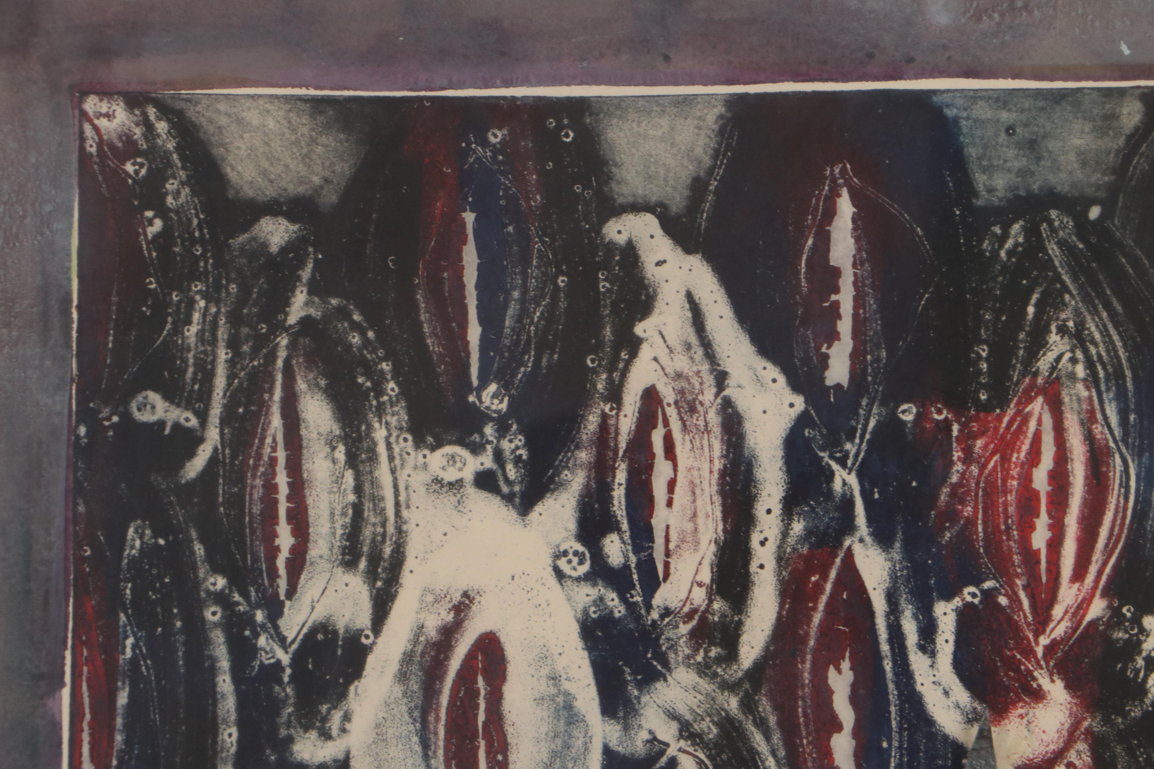 Sarah Roush Abstract Mixed Media Composition "A Thousand Points of Light"