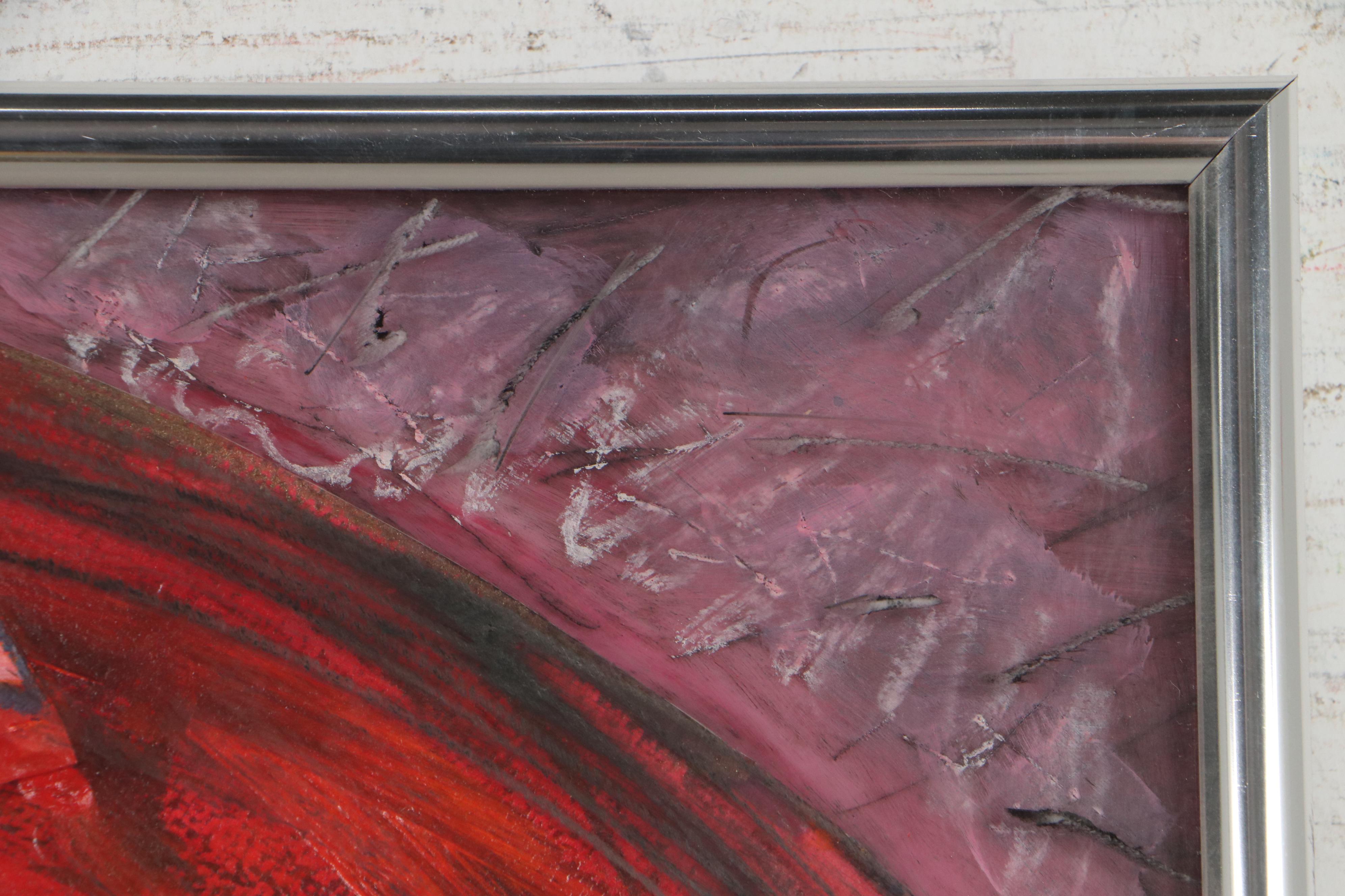 Sarah Roush Dimensional Abstract Mixed Media Collage