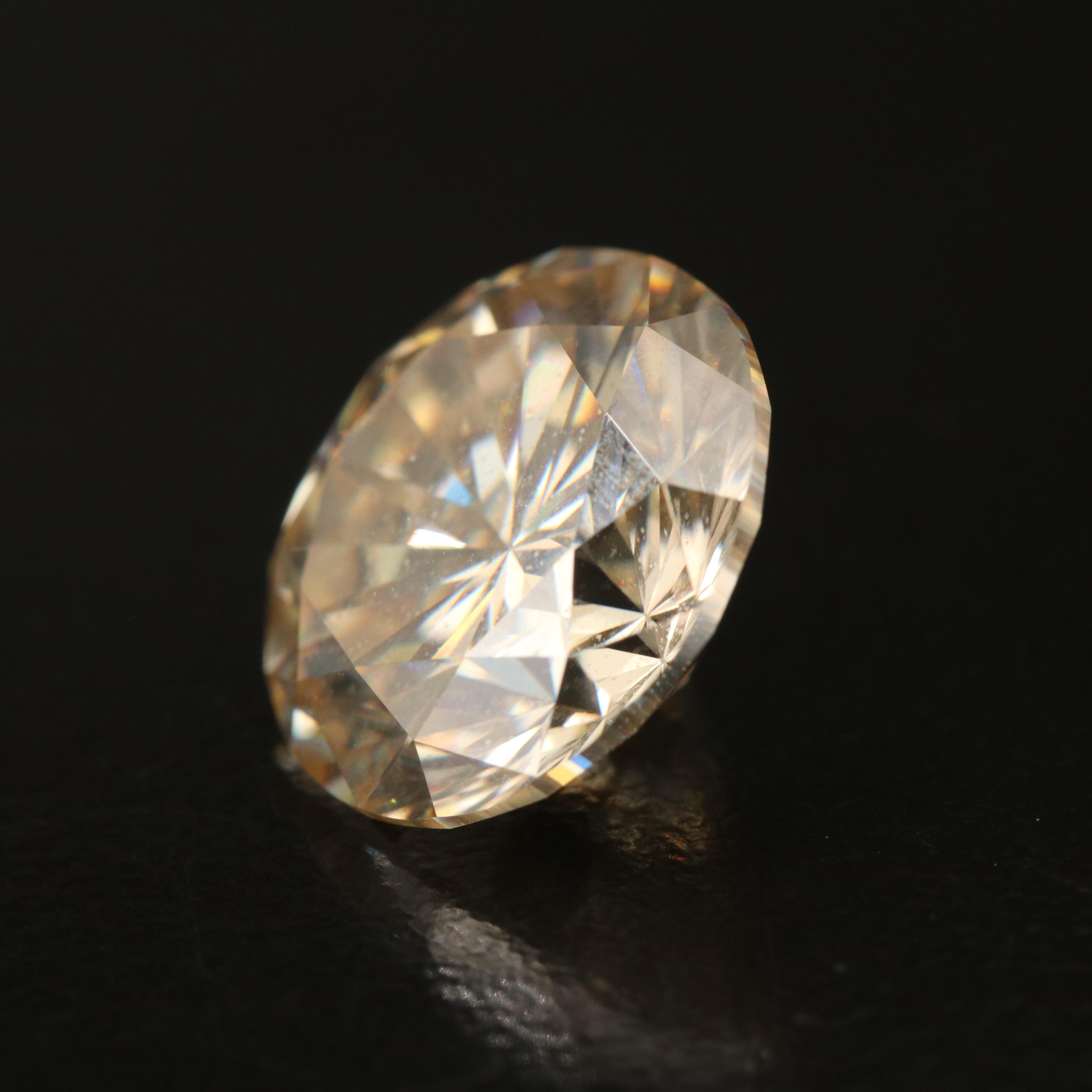 Loose Round Faceted Moissanite