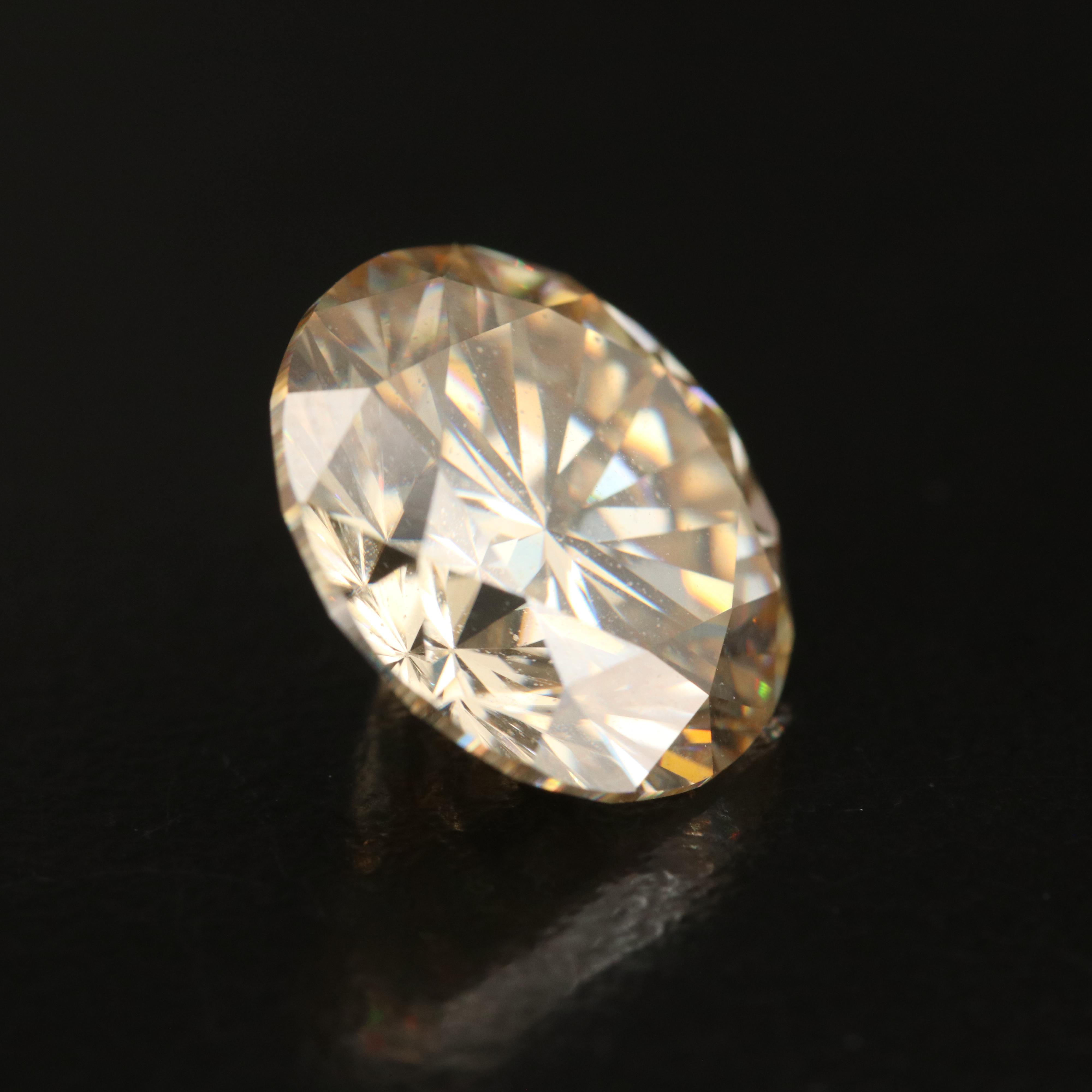 Loose Round Faceted Moissanite