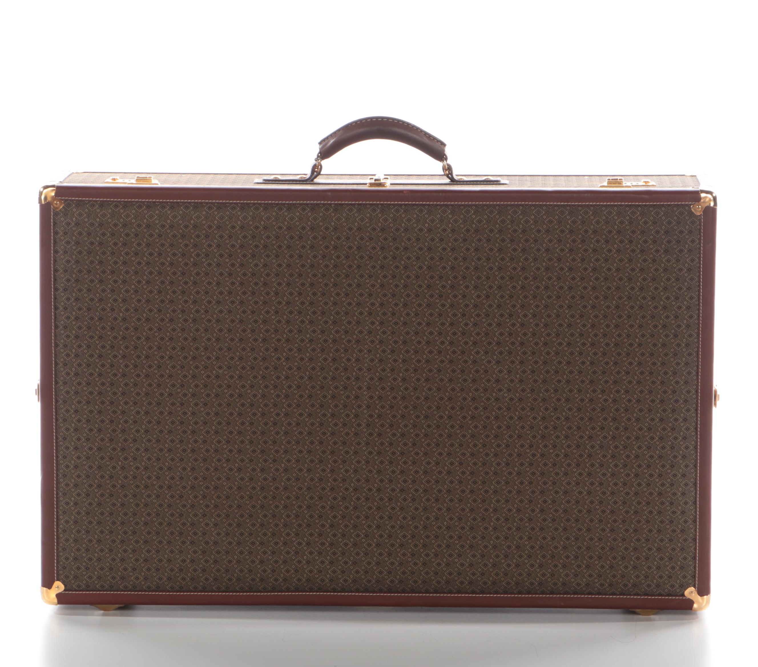 Hartmann Wings Collection Luggage Set in Diamond Monogram Jacquard and Leather