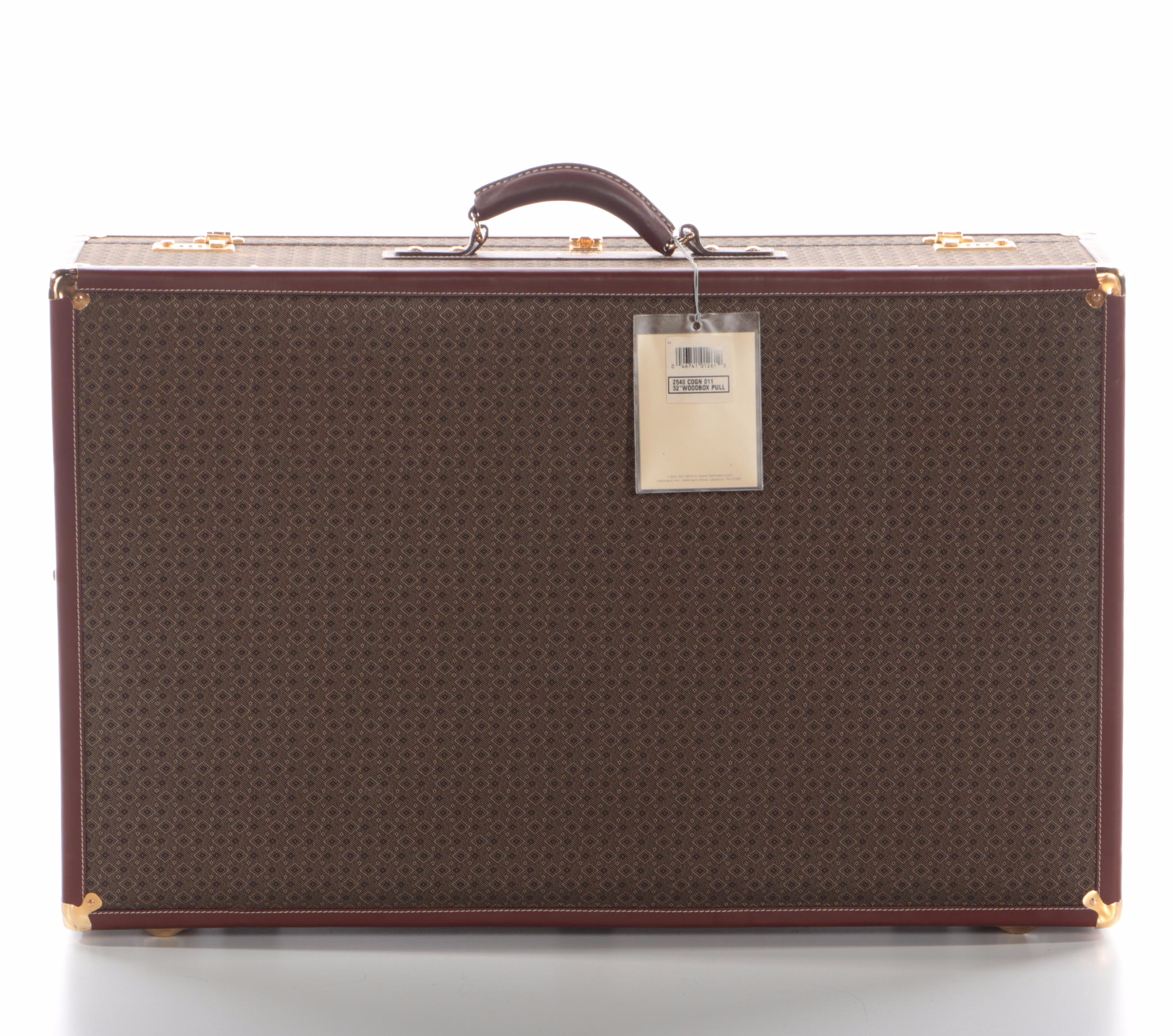 Hartmann Wings Collection Luggage Set in Diamond Monogram Jacquard and Leather