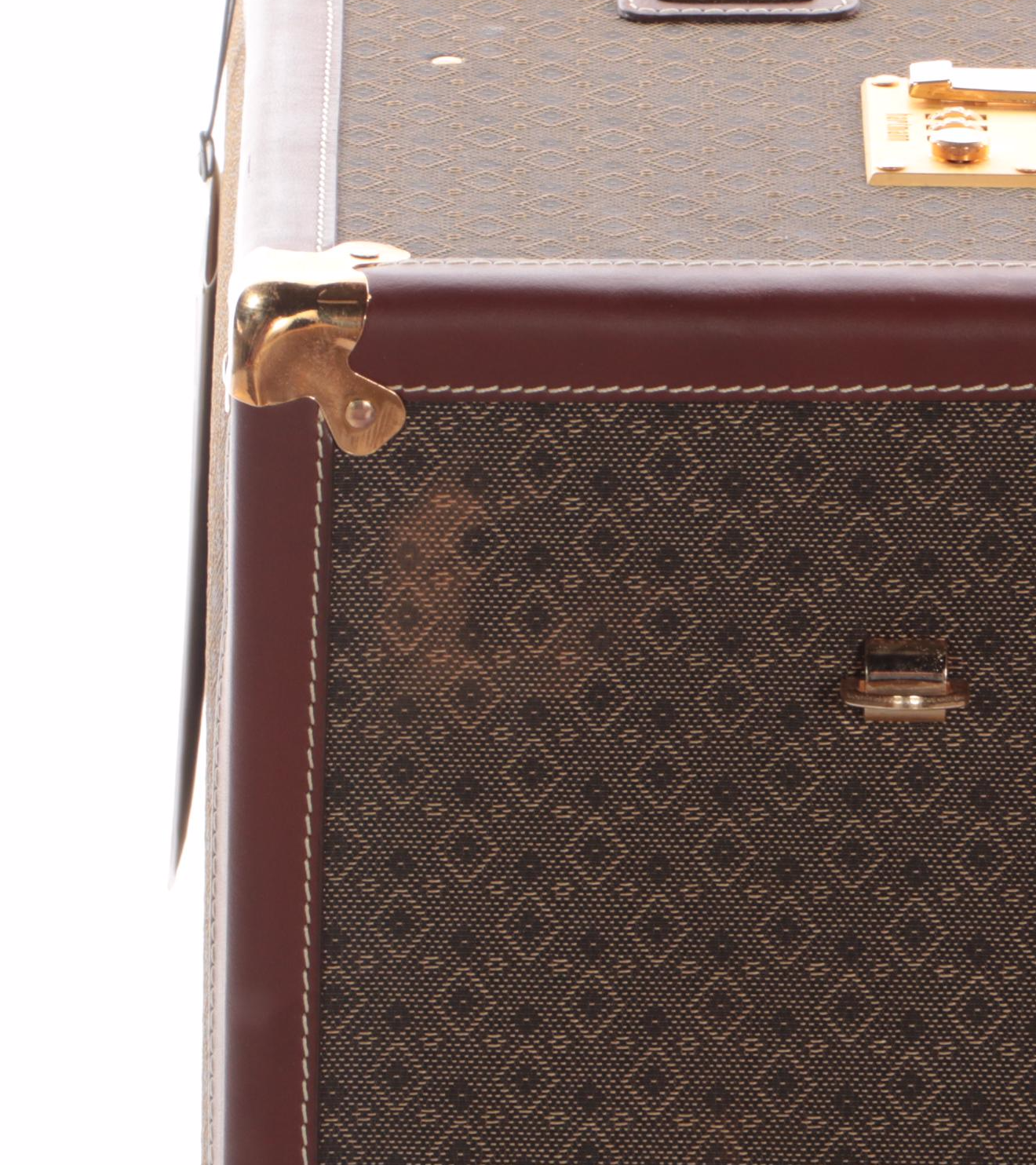 Hartmann Wings Collection Luggage Set in Diamond Monogram Jacquard and Leather