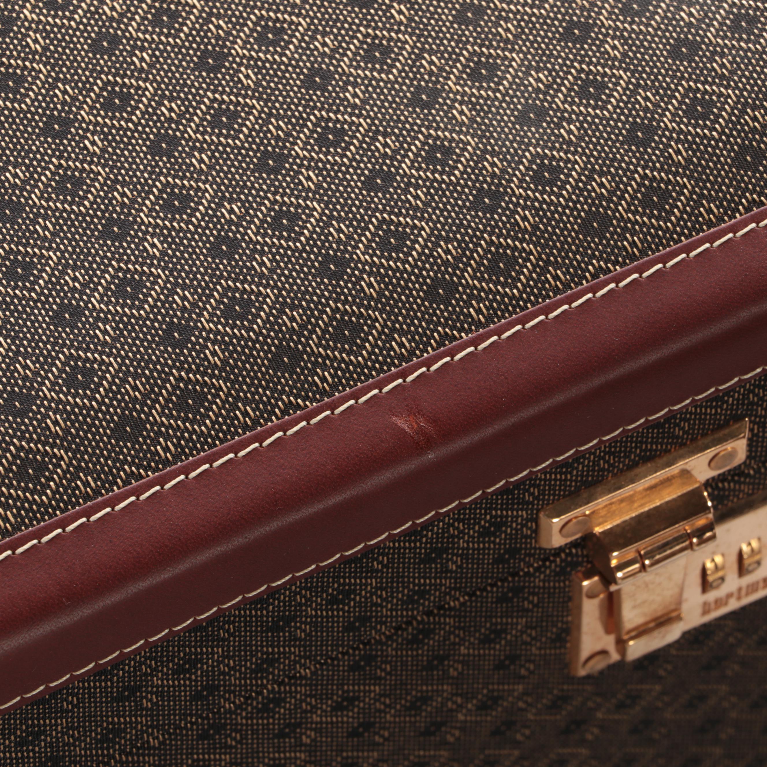 Hartmann Wings Collection Luggage Set in Diamond Monogram Jacquard and Leather