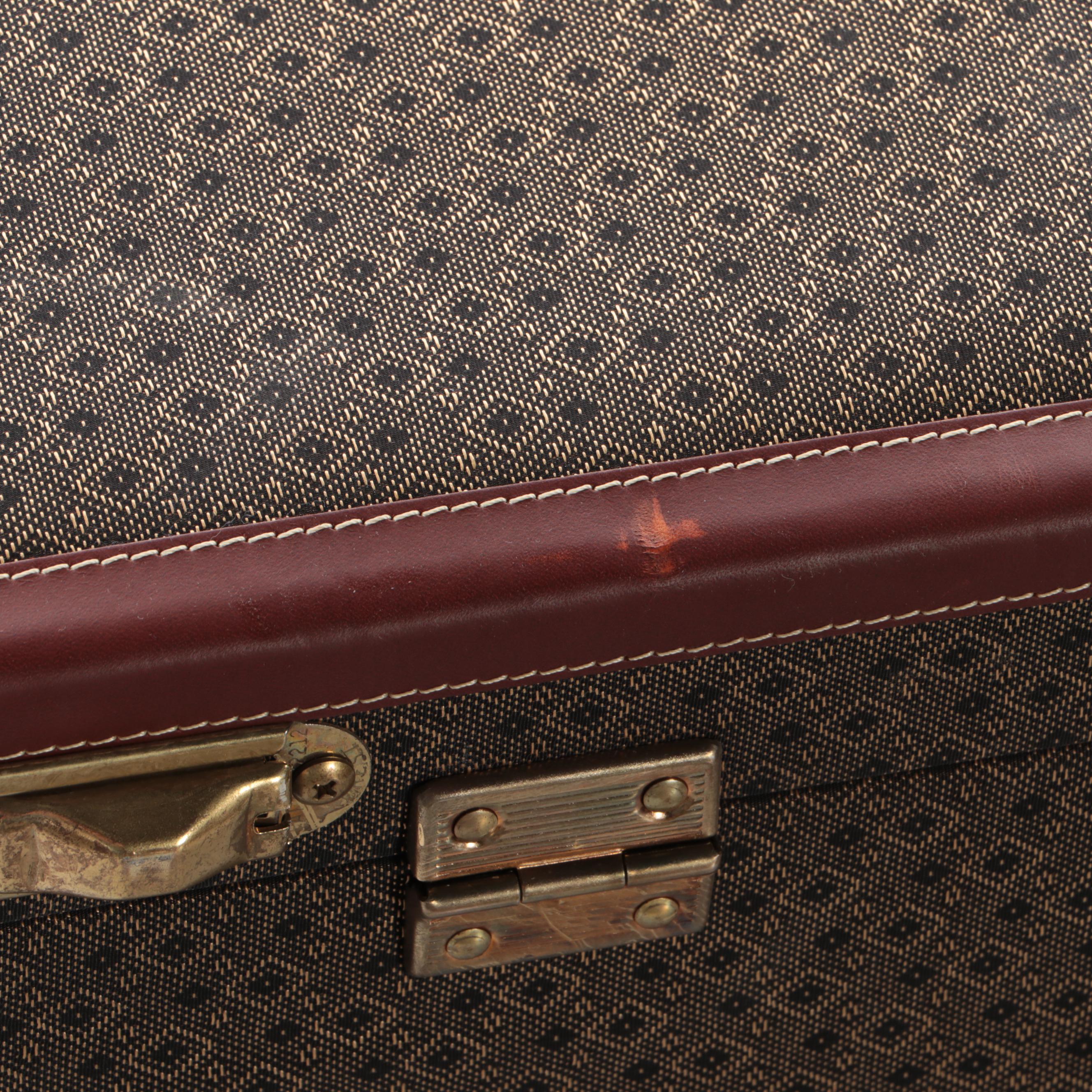 Hartmann Wings Collection Luggage Set in Diamond Monogram Jacquard and Leather